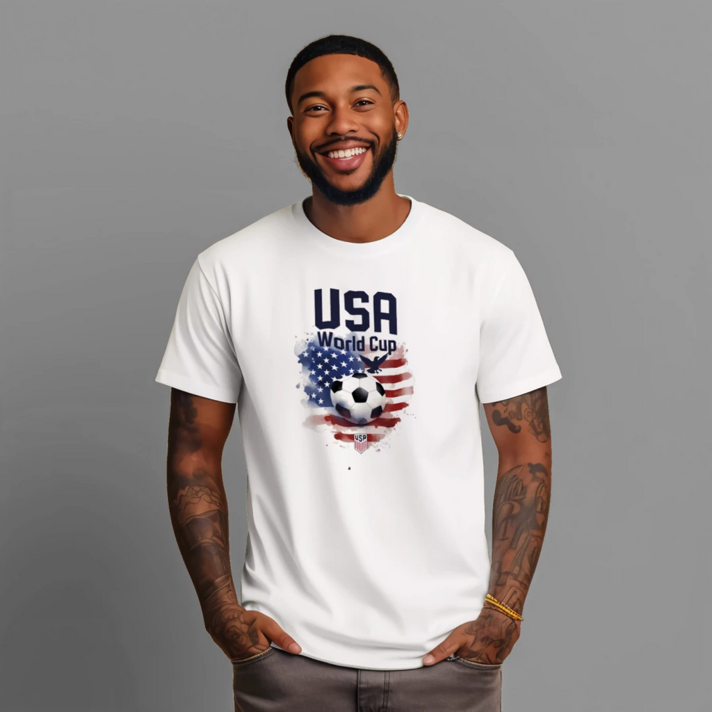 USA Soccer Patriotic Flag T-Shirt