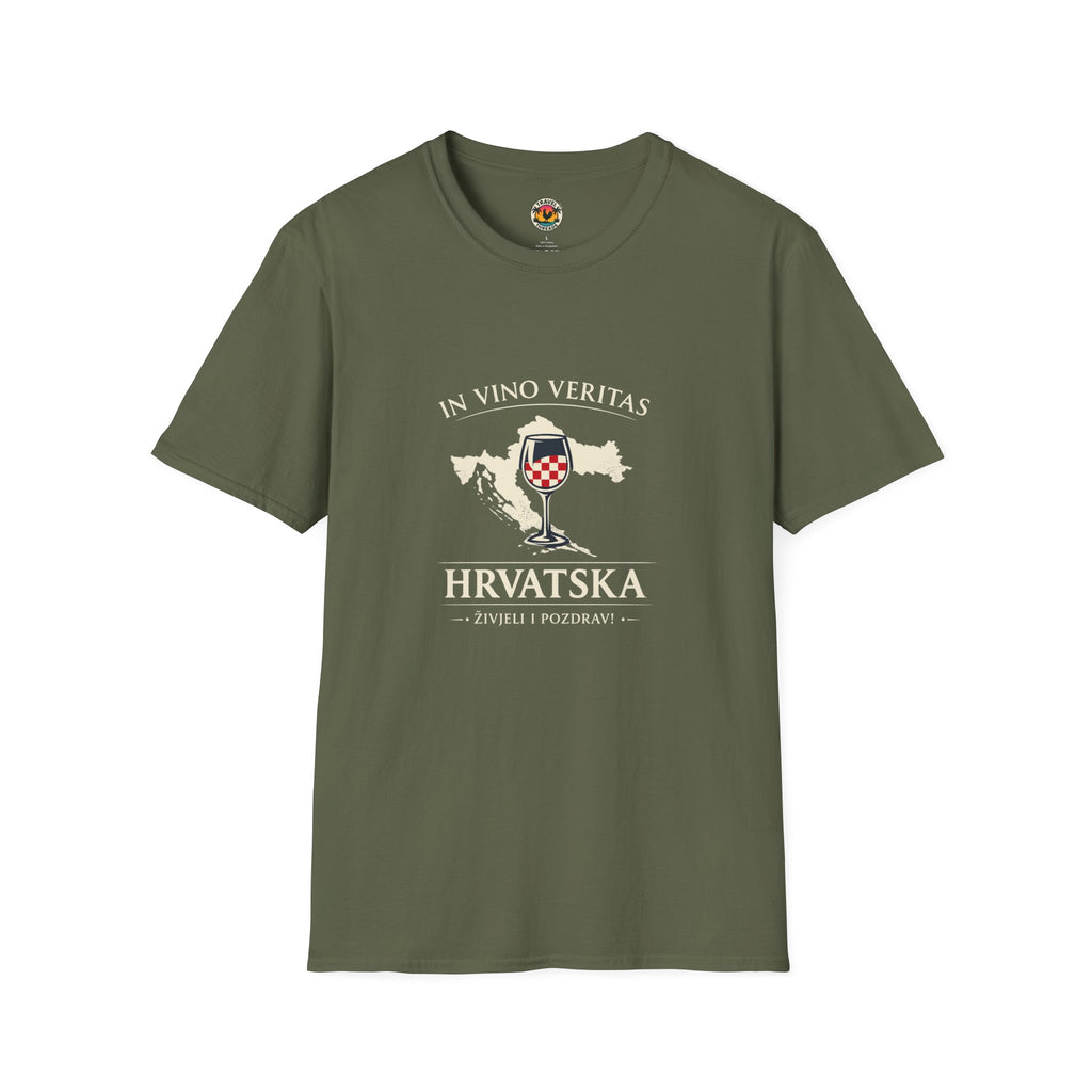 Croatian Wine Glass T-Shirt