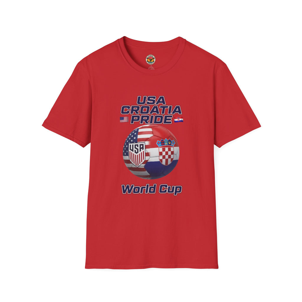 USA Croatia Dual Heritage Soccer T-Shirt