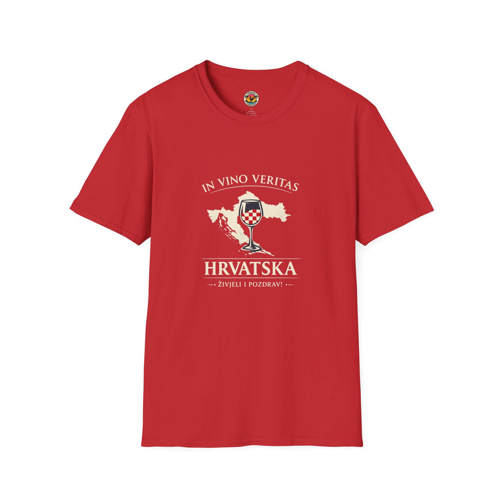 Croatian Wine Glass T-Shirt
