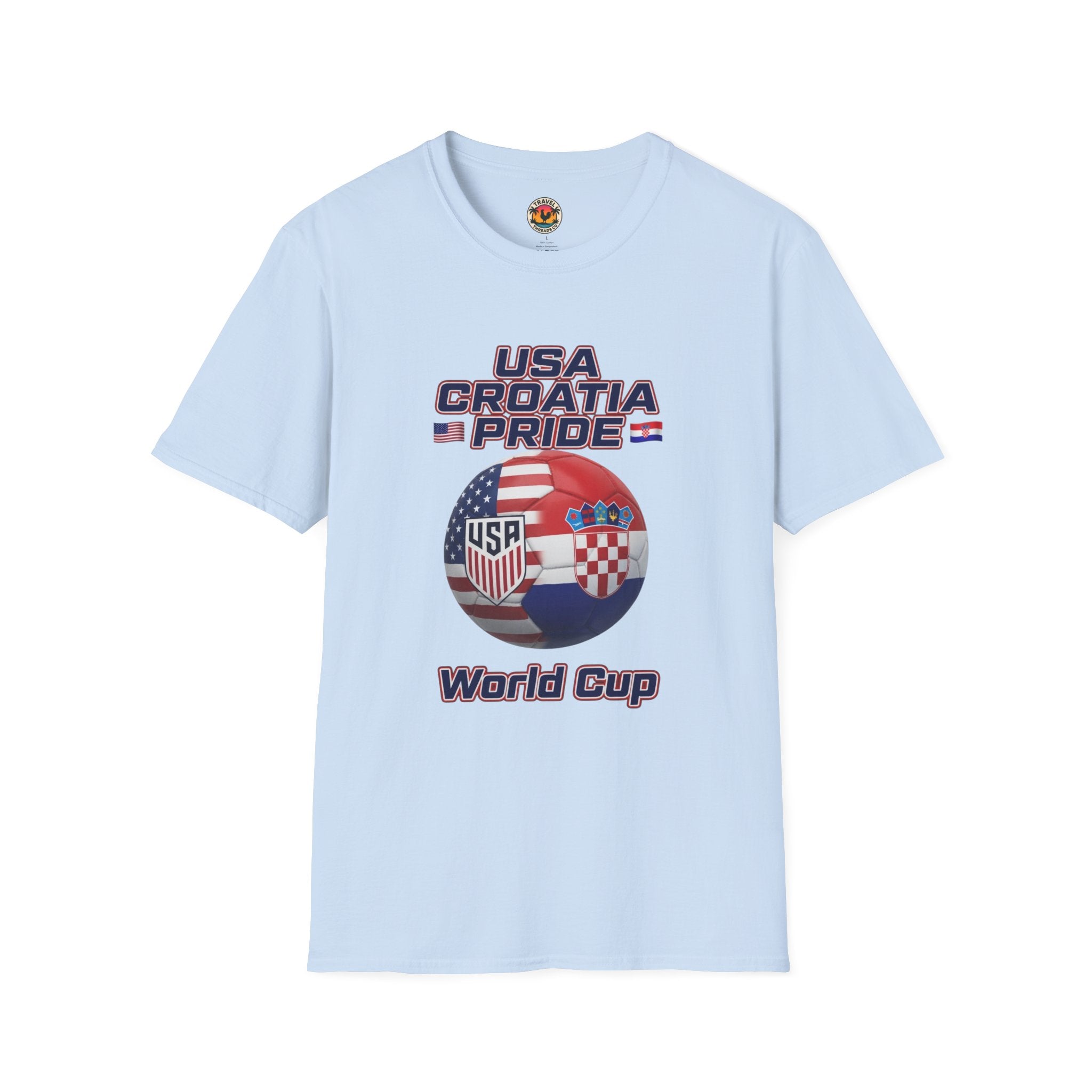 USA Croatia Dual Heritage Soccer T-Shirt