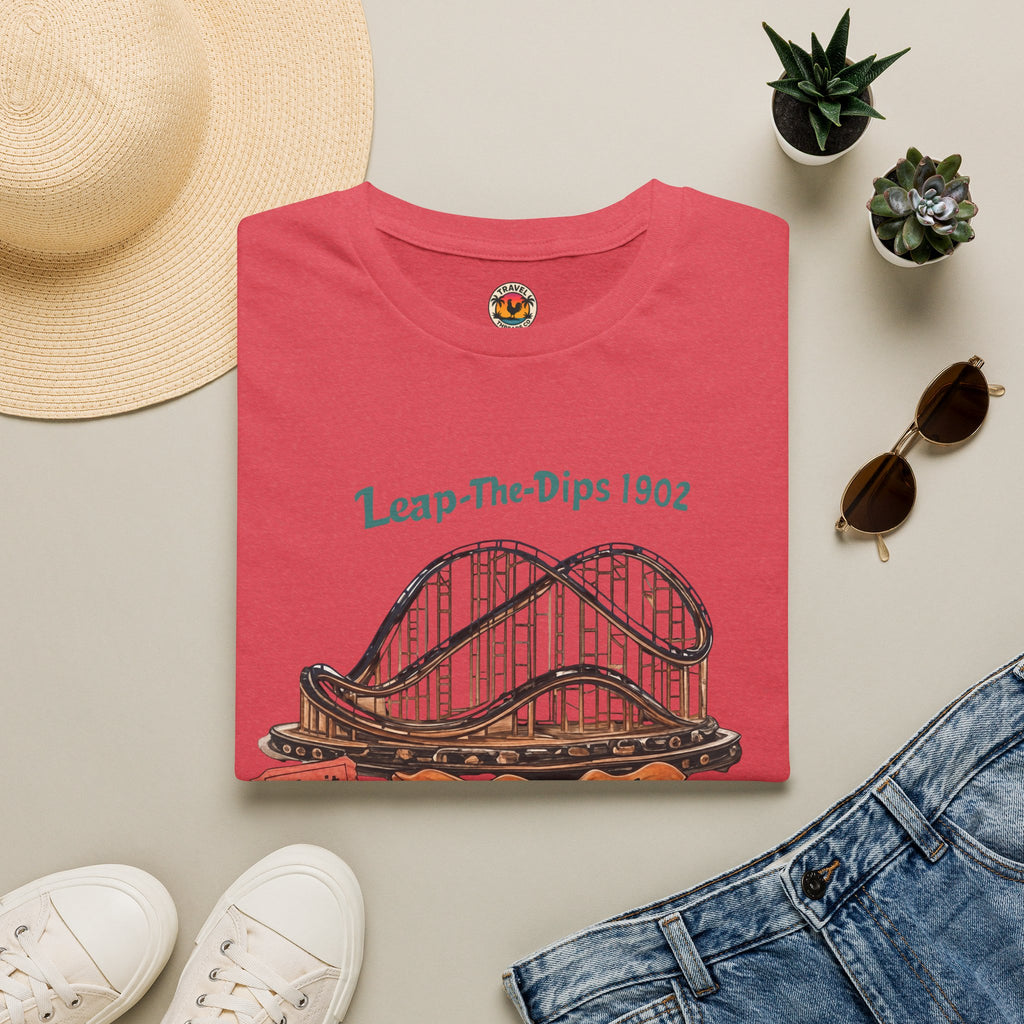 Roller Coaster T-Shirt — "Leap-The-Dips 1902" Altoona PA Vintage Tee