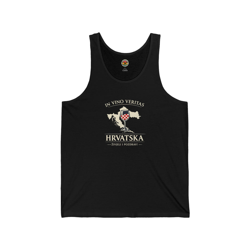 In Vino Veritas Croatia Map Tank Top