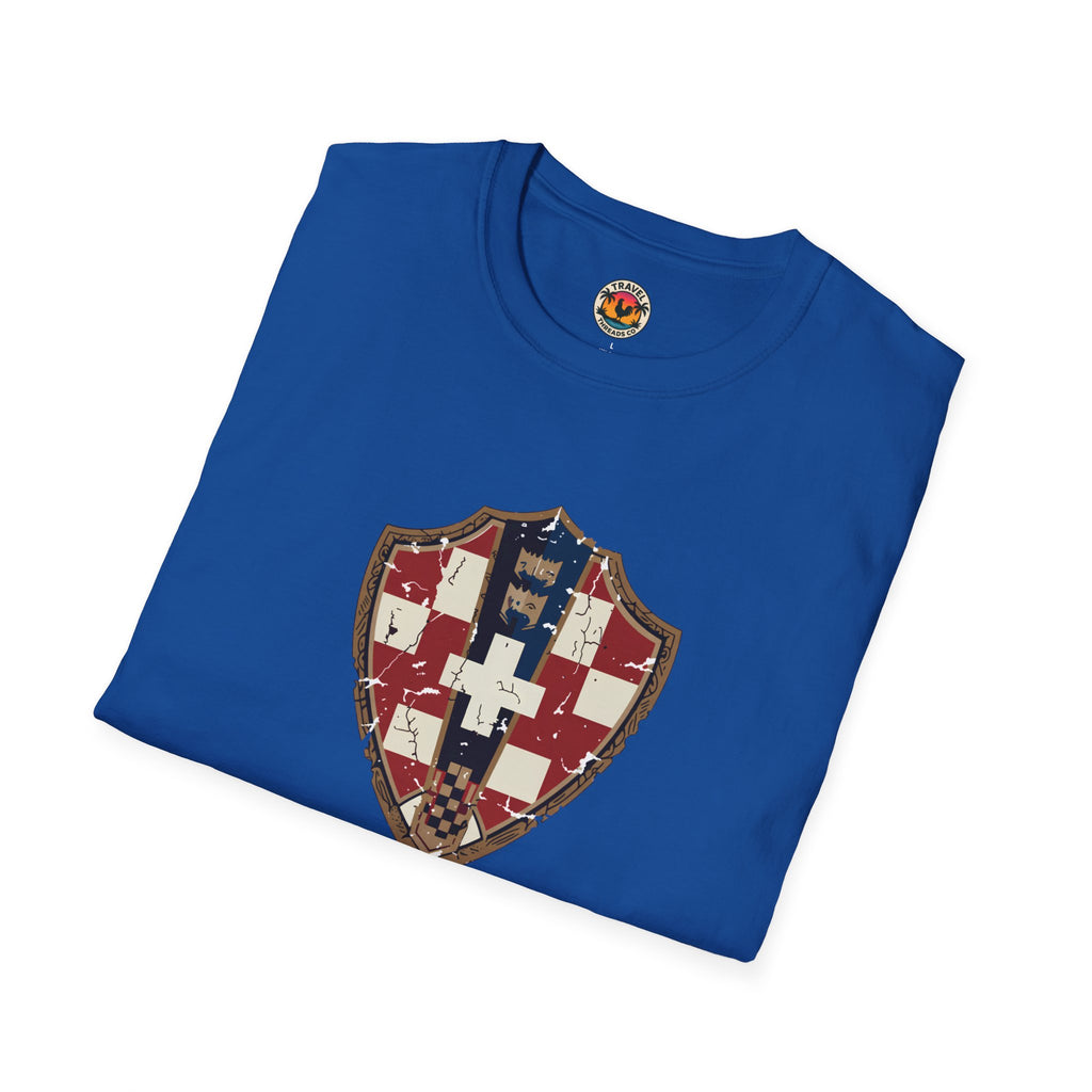 Croatian Crest T-Shirt — "Nikad Ne Odustaj" (Never Give Up)