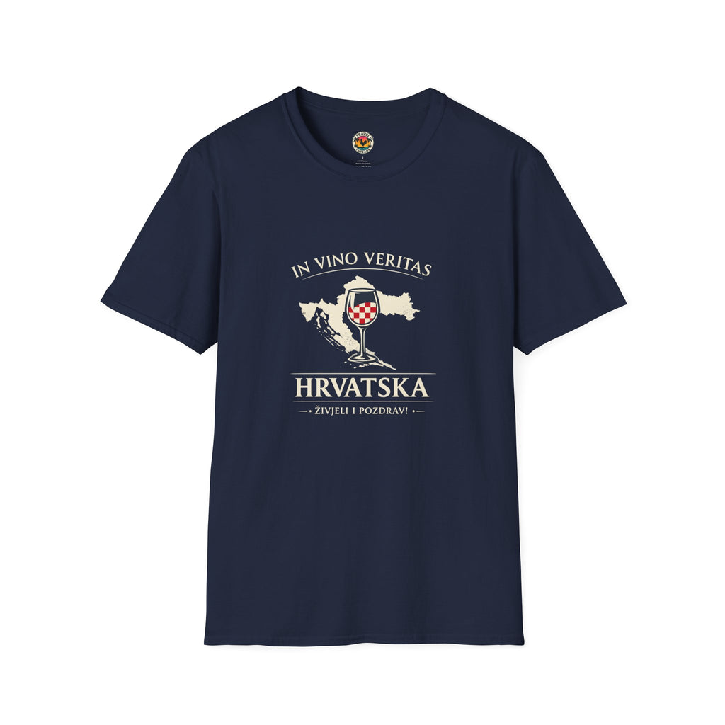 Croatian Wine Glass T-Shirt