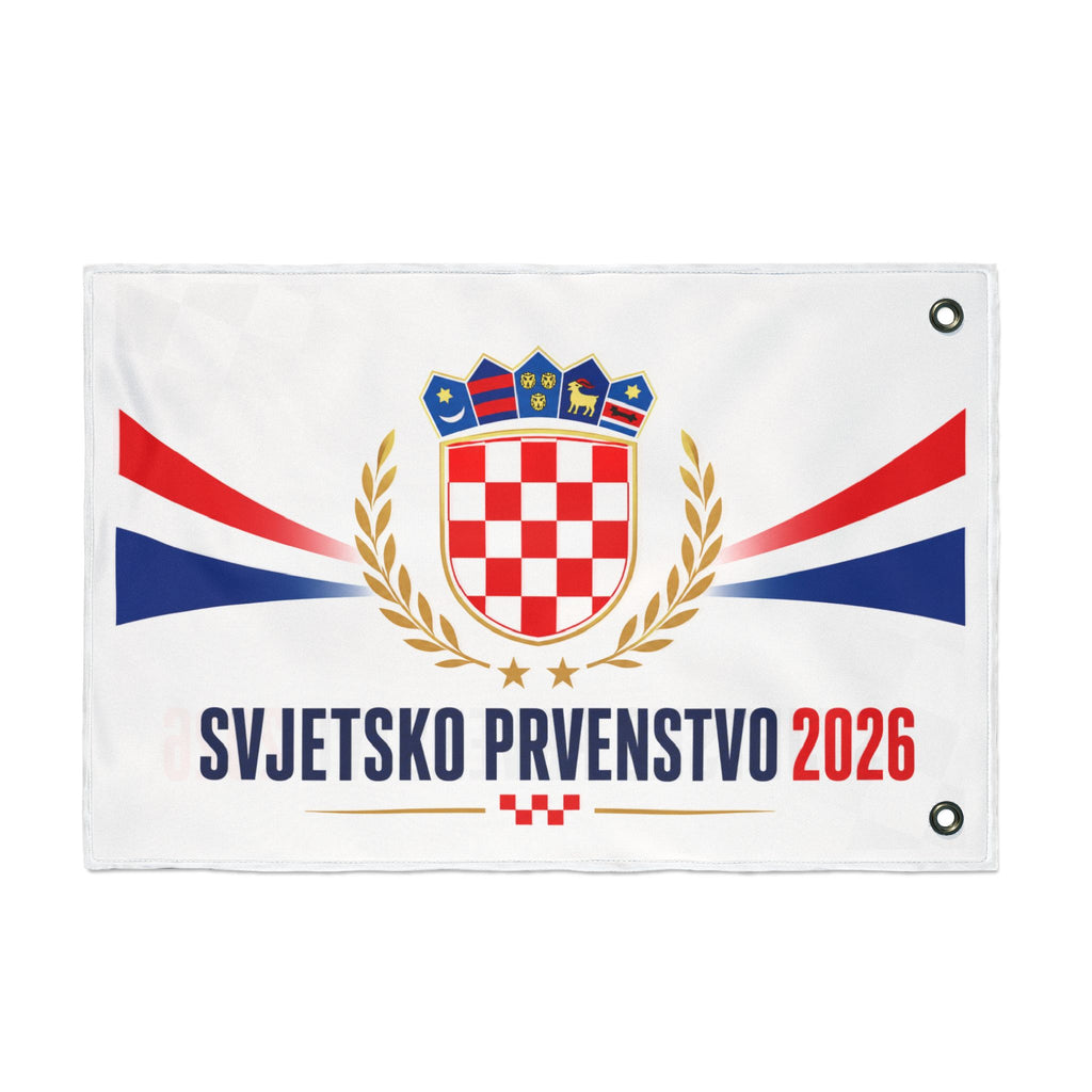 Croatia Svjetsko Prvenstvo 2026 Double-Sided Flag