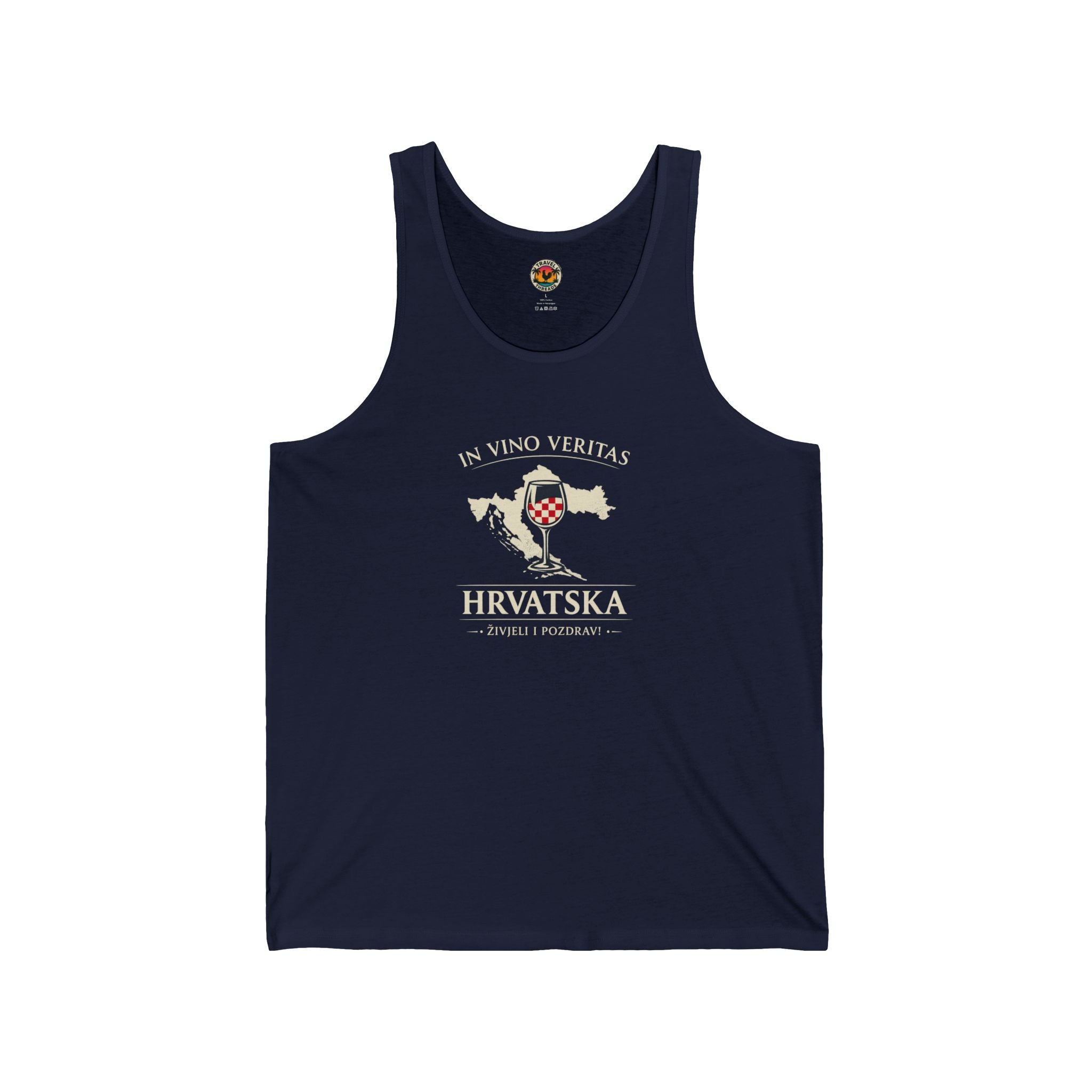 In Vino Veritas Croatia Map Tank Top