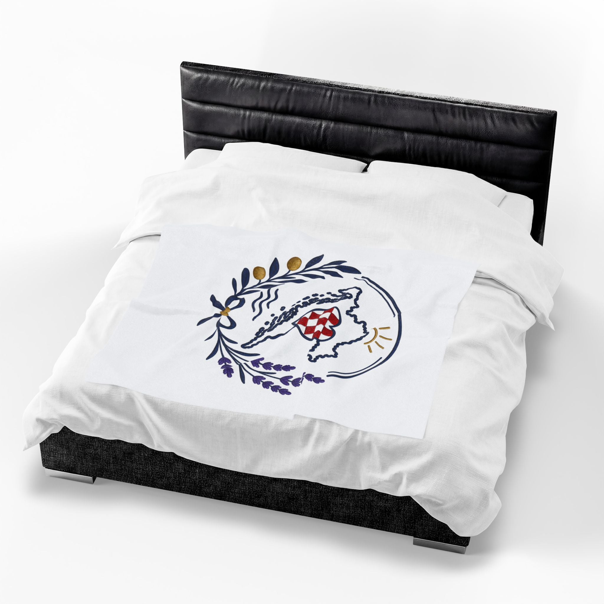 Croatian Heritage Velveteen Plush Blanket – Croatian Pride Throw