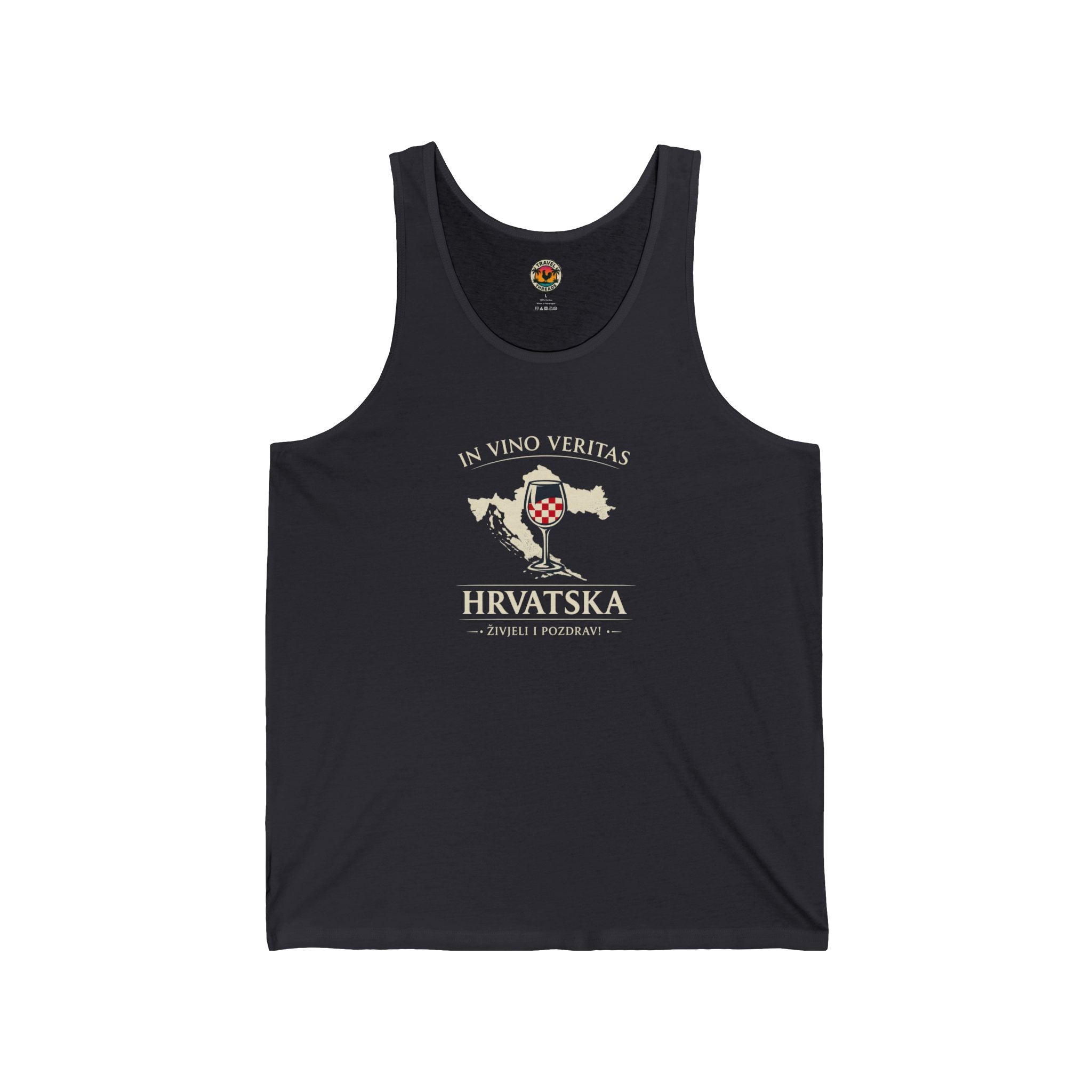 In Vino Veritas Croatia Map Tank Top