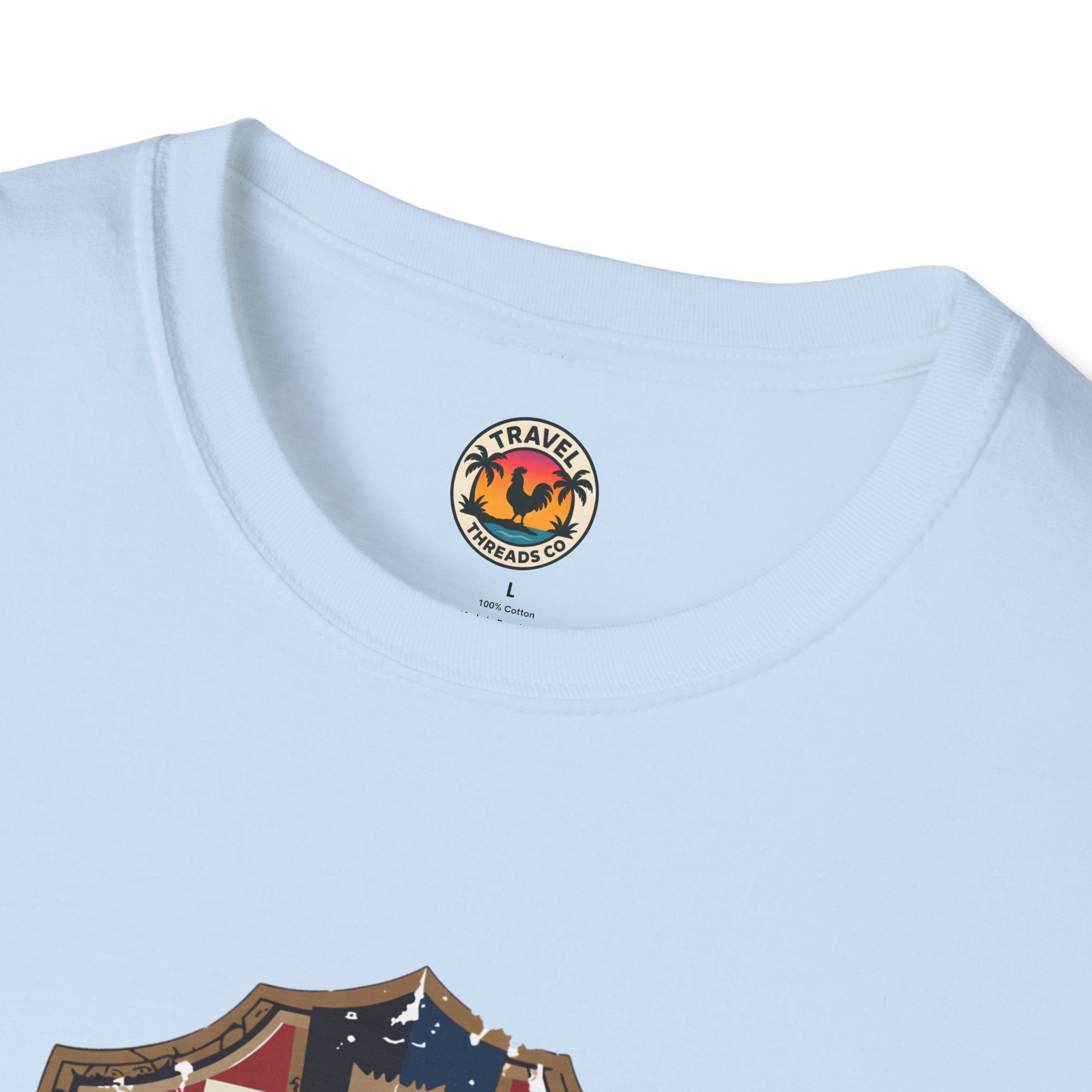 Croatian Crest T-Shirt — "Nikad Ne Odustaj" (Never Give Up)