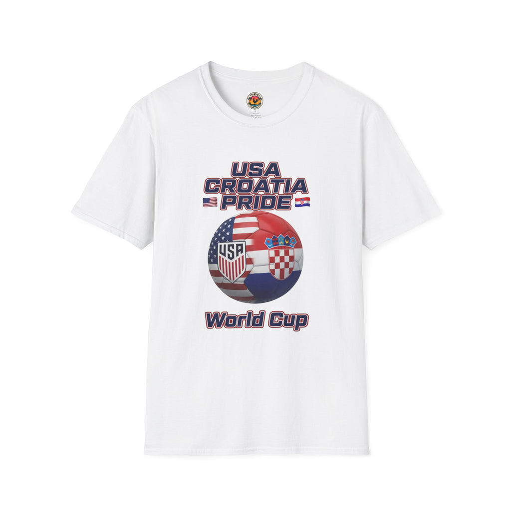 USA Croatia Dual Heritage Soccer T-Shirt
