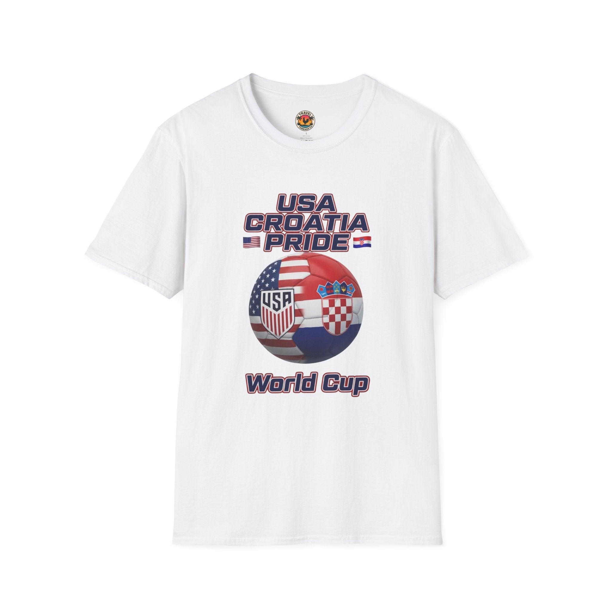 USA Croatia Dual Heritage Soccer T-Shirt