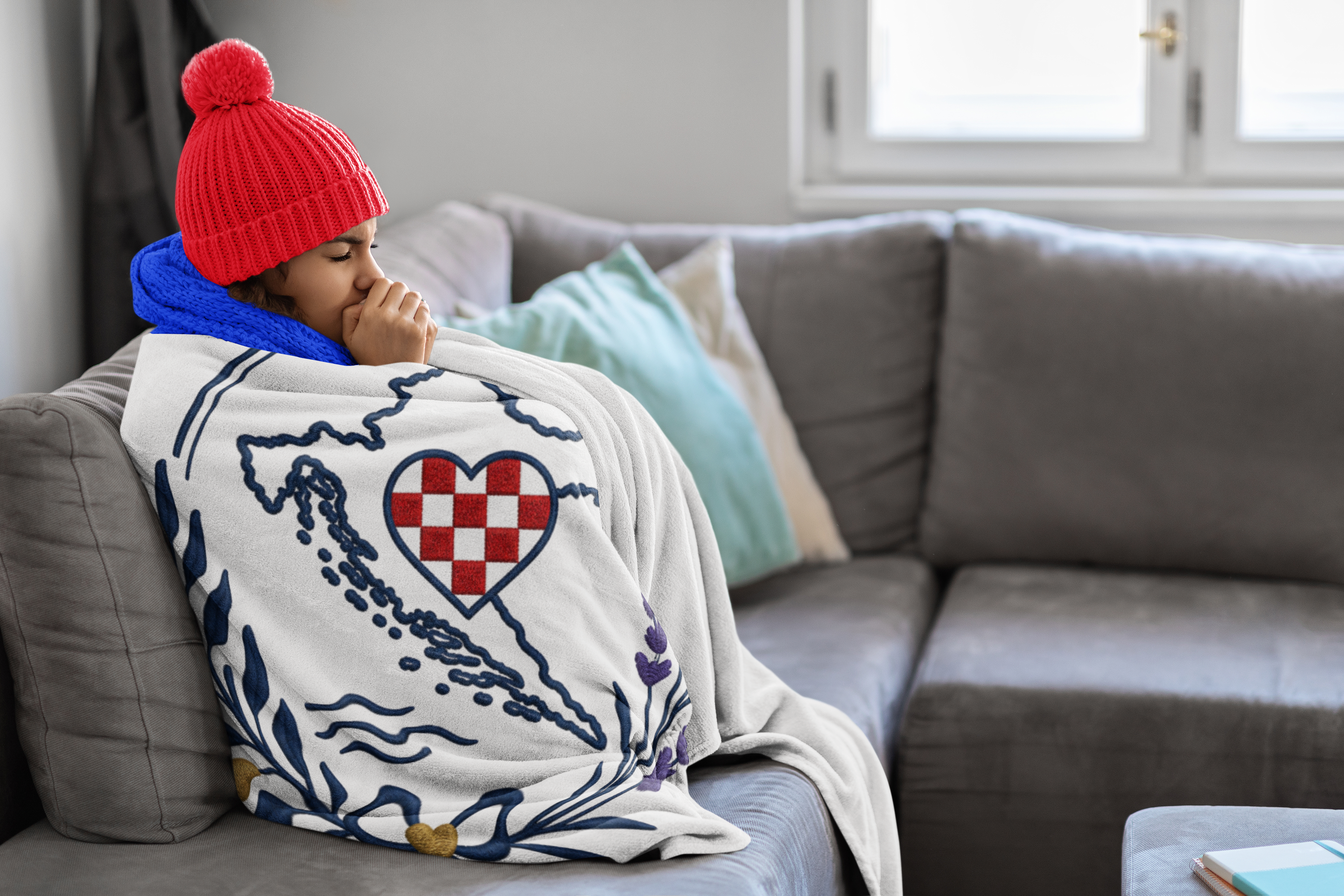 Croatian Heritage Velveteen Plush Blanket – Croatian Pride Throw