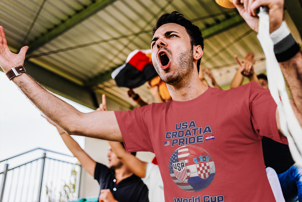 USA Croatia Dual Heritage Soccer T-Shirt
