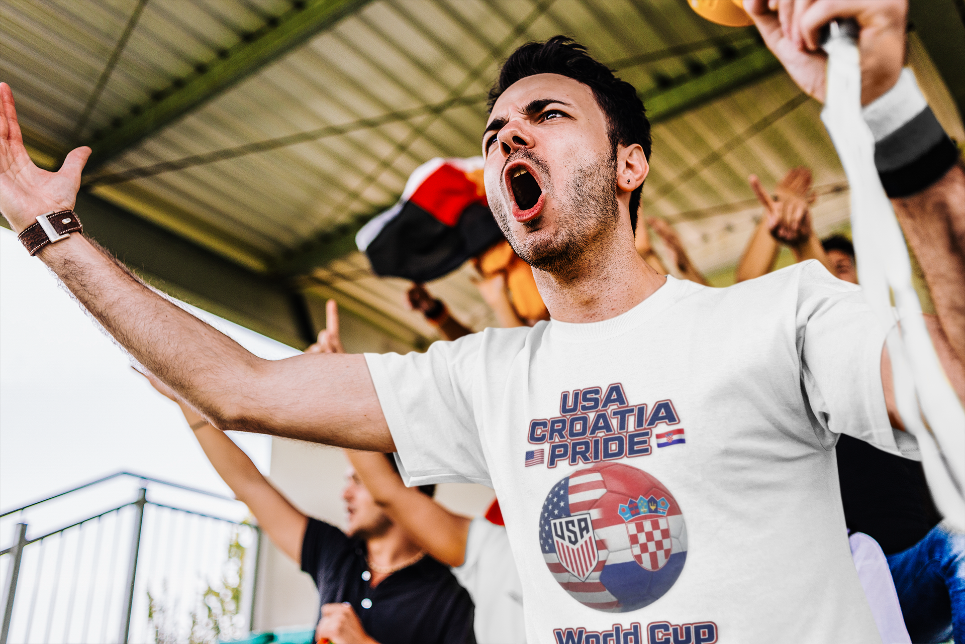USA Croatia Dual Heritage Soccer T-Shirt