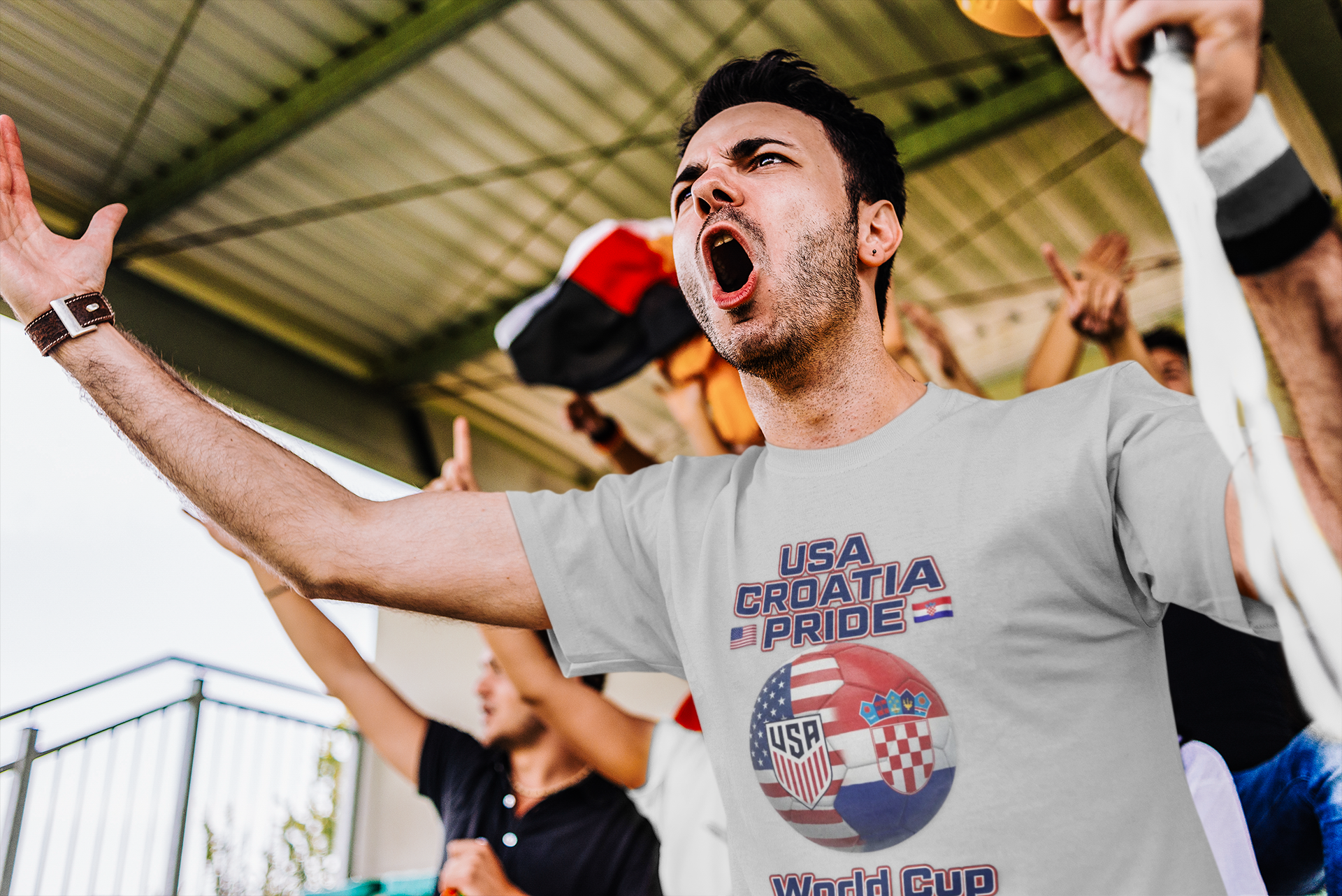 USA Croatia Dual Heritage Soccer T-Shirt