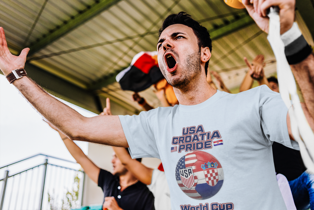USA Croatia Dual Heritage Soccer T-Shirt