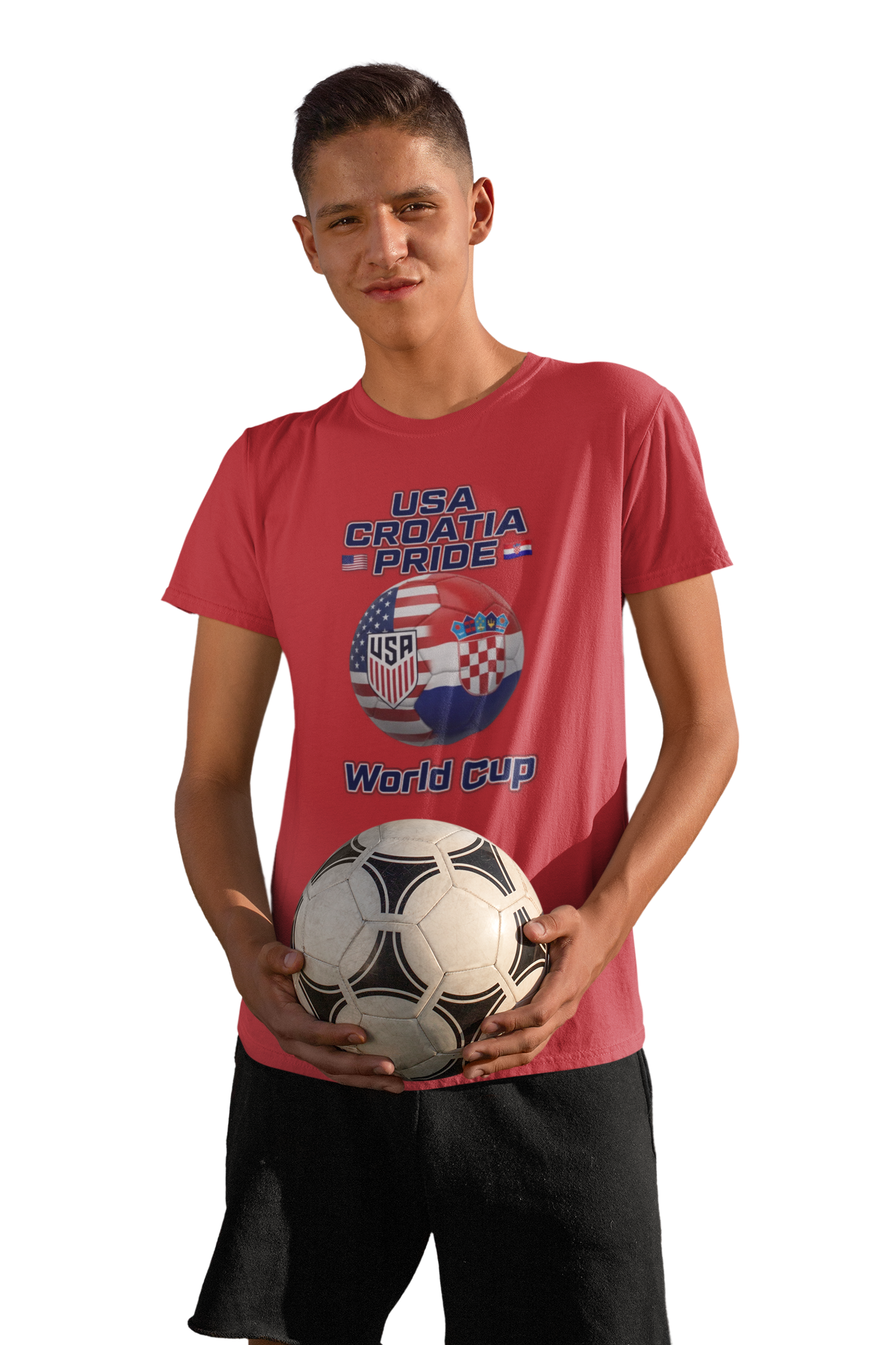 USA Croatia Dual Heritage Soccer T-Shirt