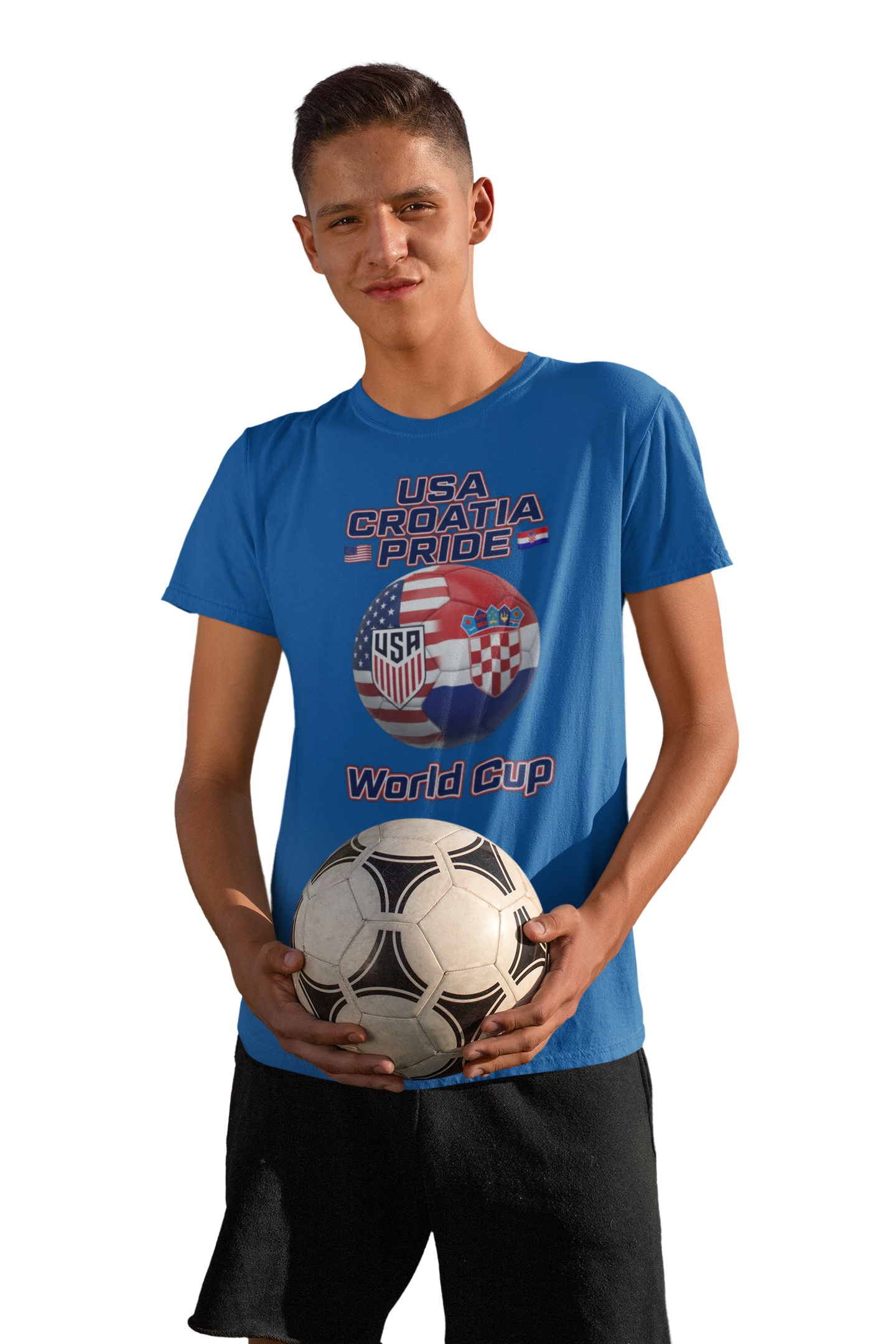 USA Croatia Dual Heritage Soccer T-Shirt