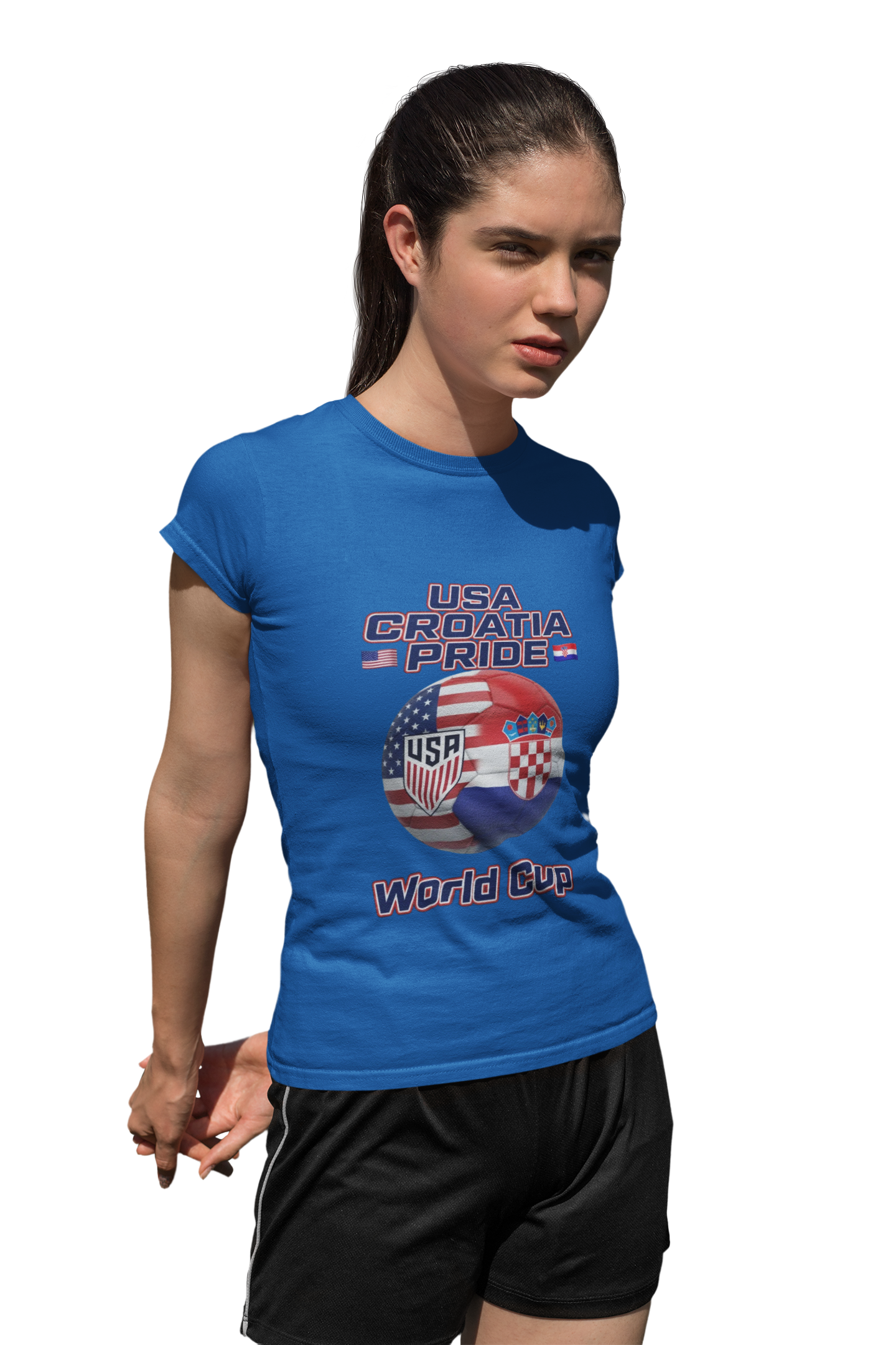 USA Croatia Dual Heritage Soccer T-Shirt