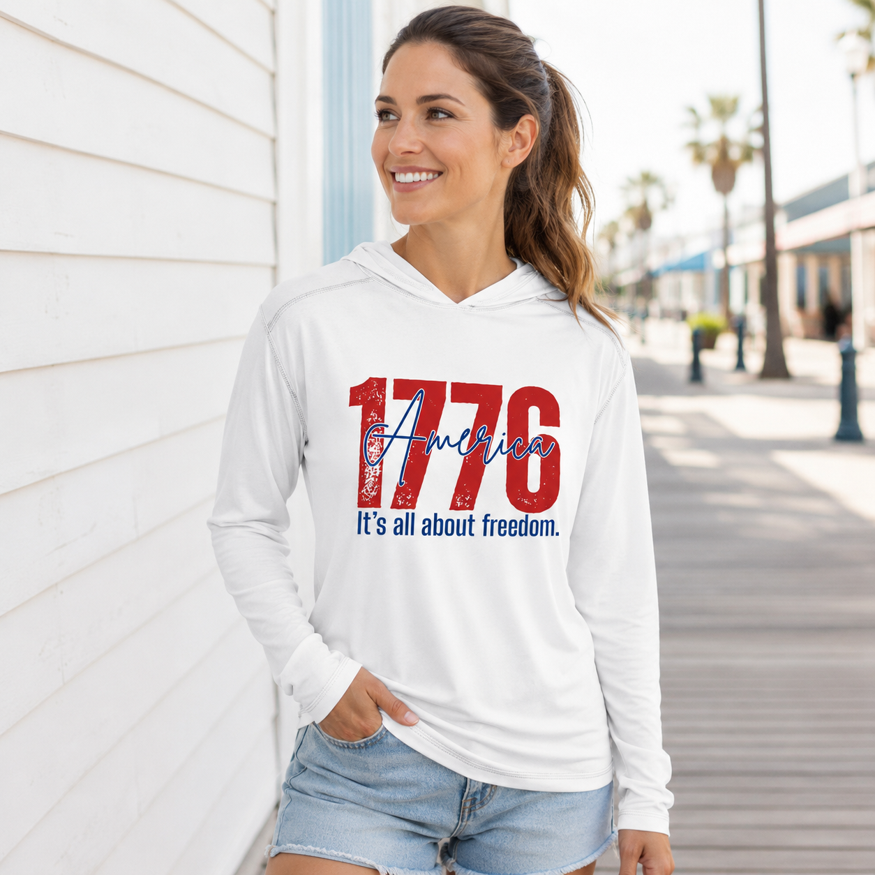 America 1776 Freedom Performance Hoodie