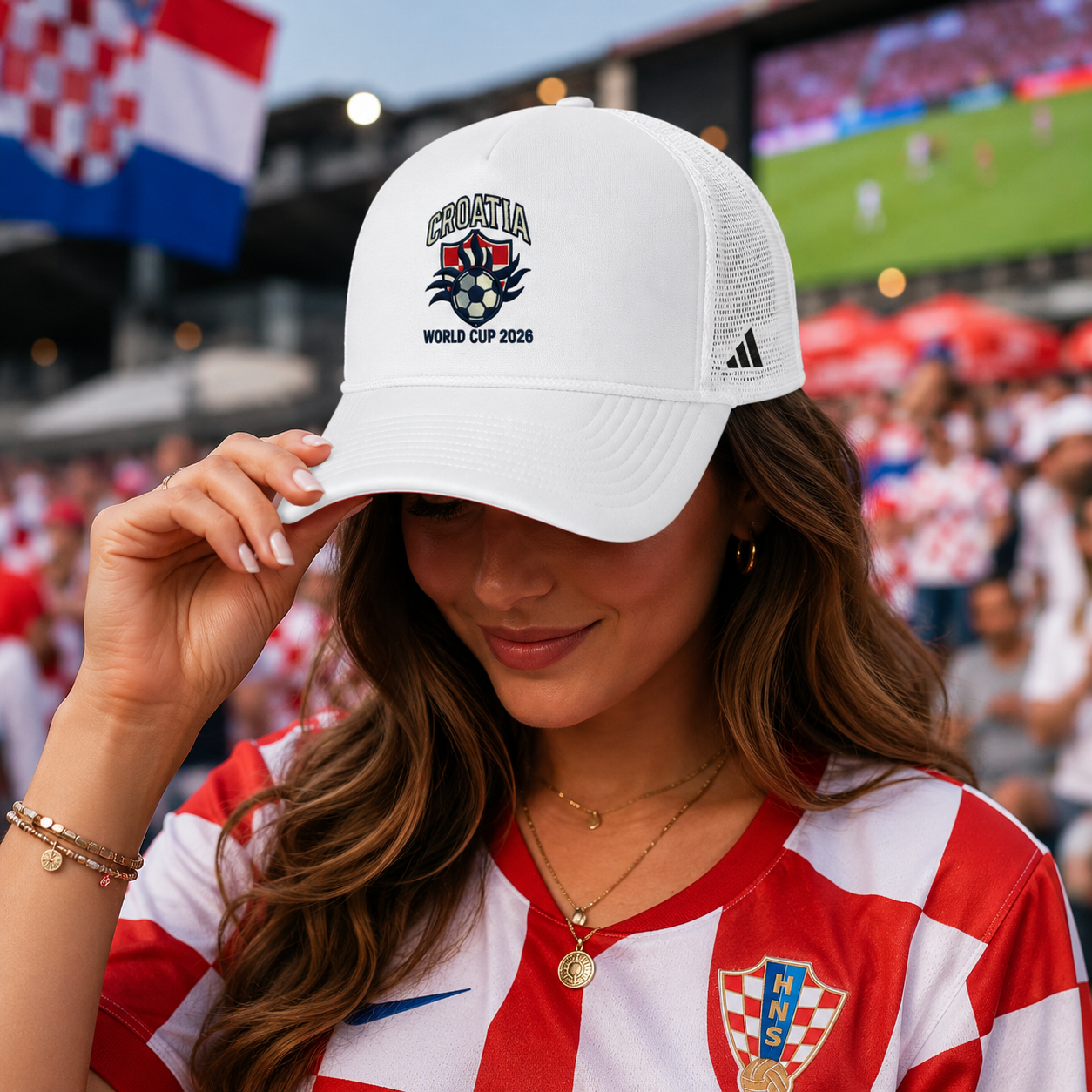 Croatia World Cup 2026 Trucker Cap — Soccer Fan Mesh Hat