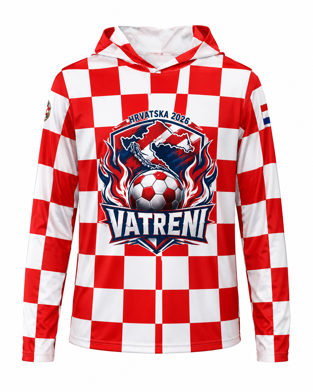 Croatia 2026 Vatreni Soccer Fan Hoodie