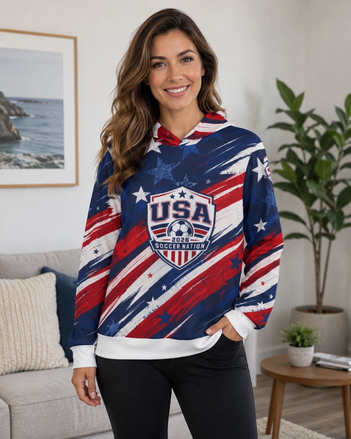 USA Soccer Nation 2028 Patriotic Hoodie
