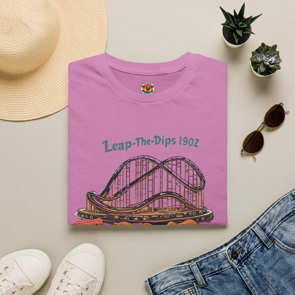 Roller Coaster T-Shirt — "Leap-The-Dips 1902" Altoona PA Vintage Tee