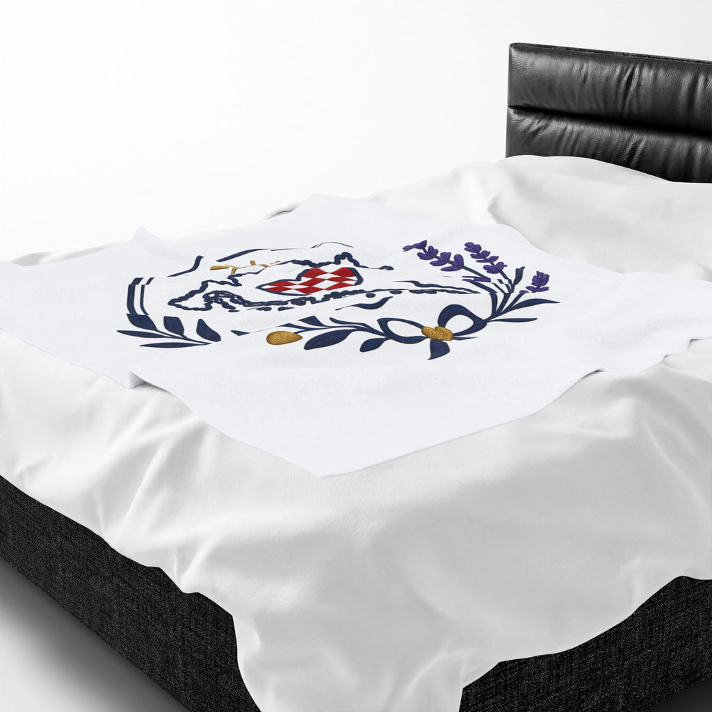 Croatian Heritage Velveteen Plush Blanket – Croatian Pride Throw