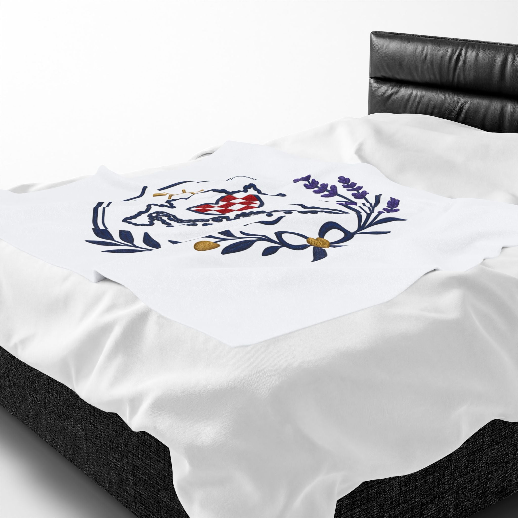 Croatian Heritage Velveteen Plush Blanket – Croatian Pride Throw