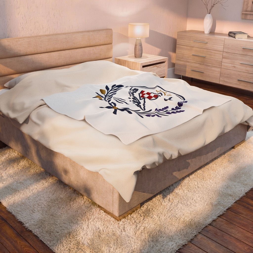 Croatian Heritage Velveteen Plush Blanket – Croatian Pride Throw