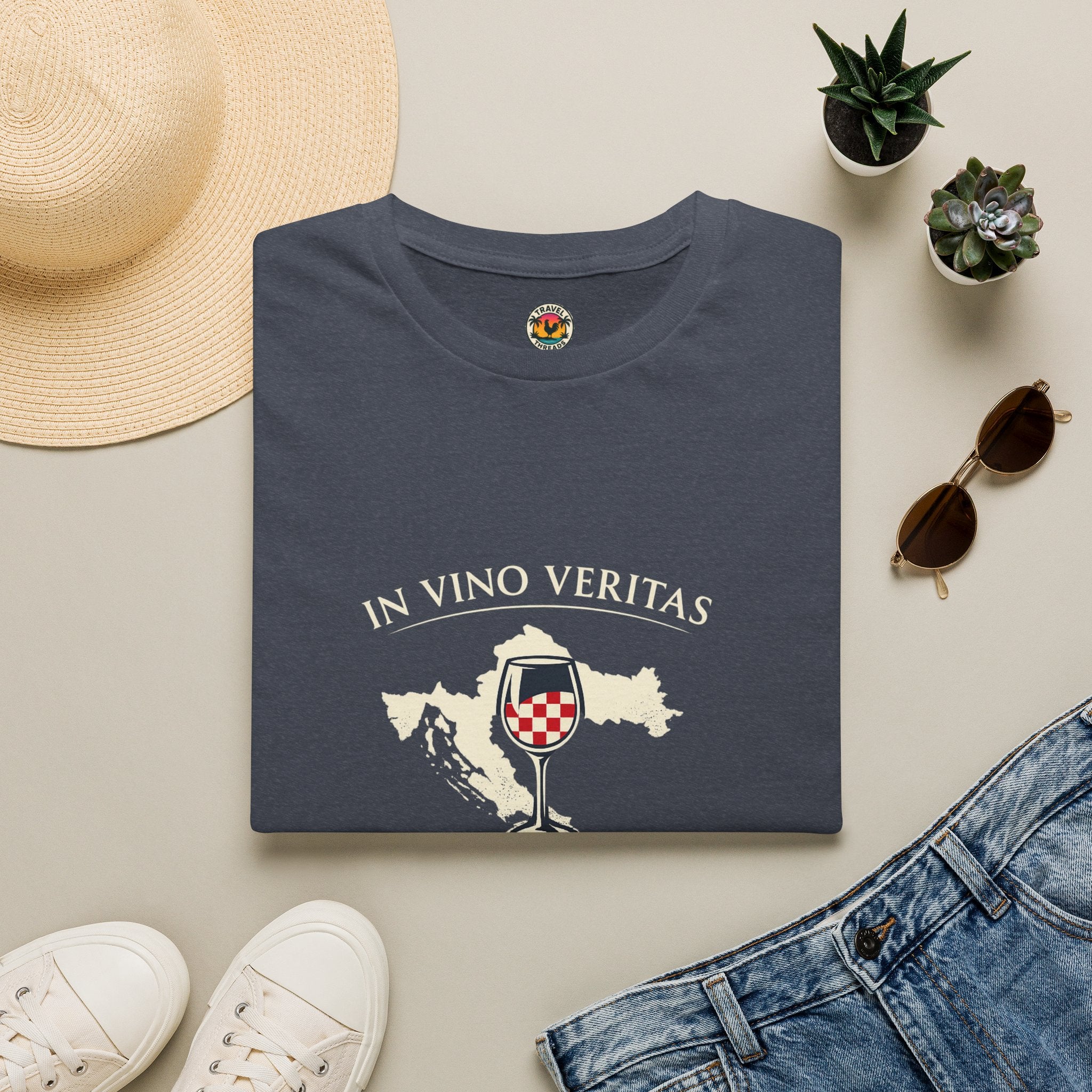 Croatian Wine Glass T-Shirt