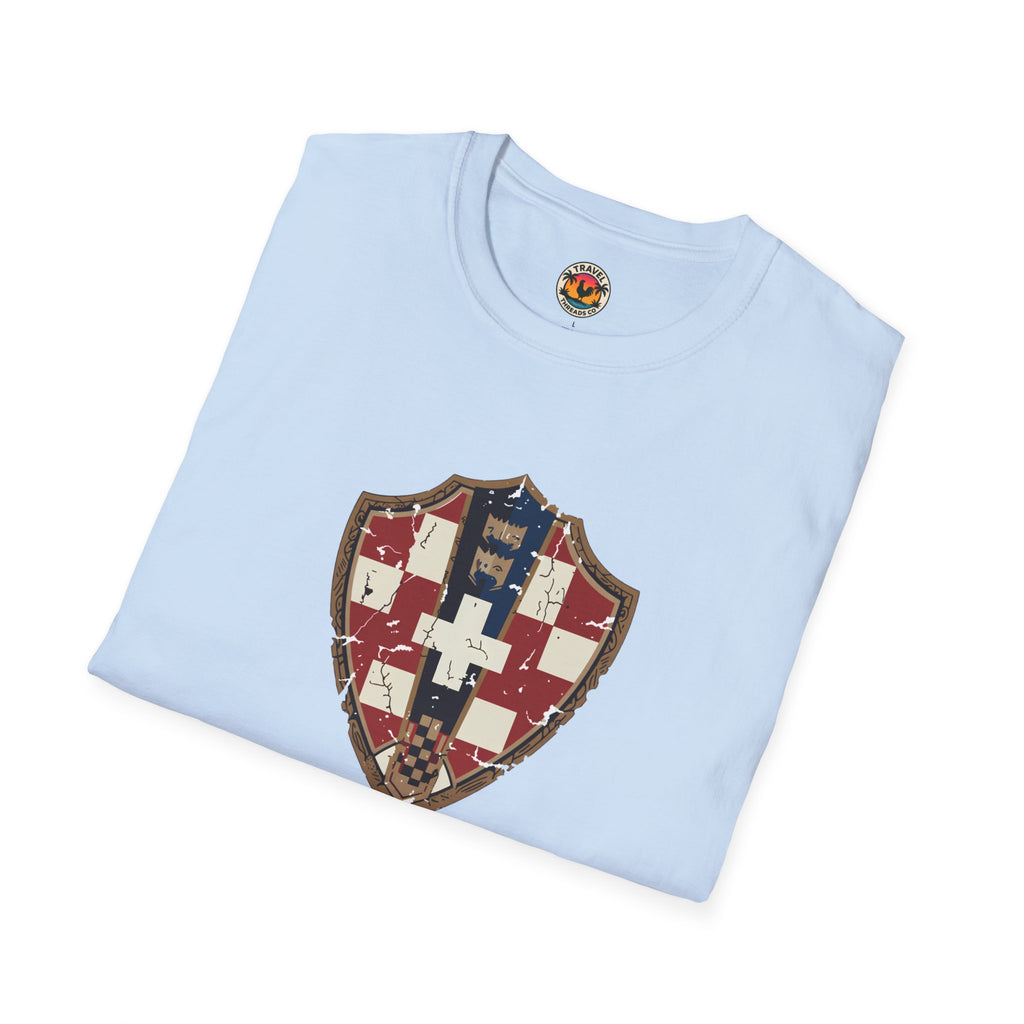 Croatian Crest T-Shirt — "Nikad Ne Odustaj" (Never Give Up)