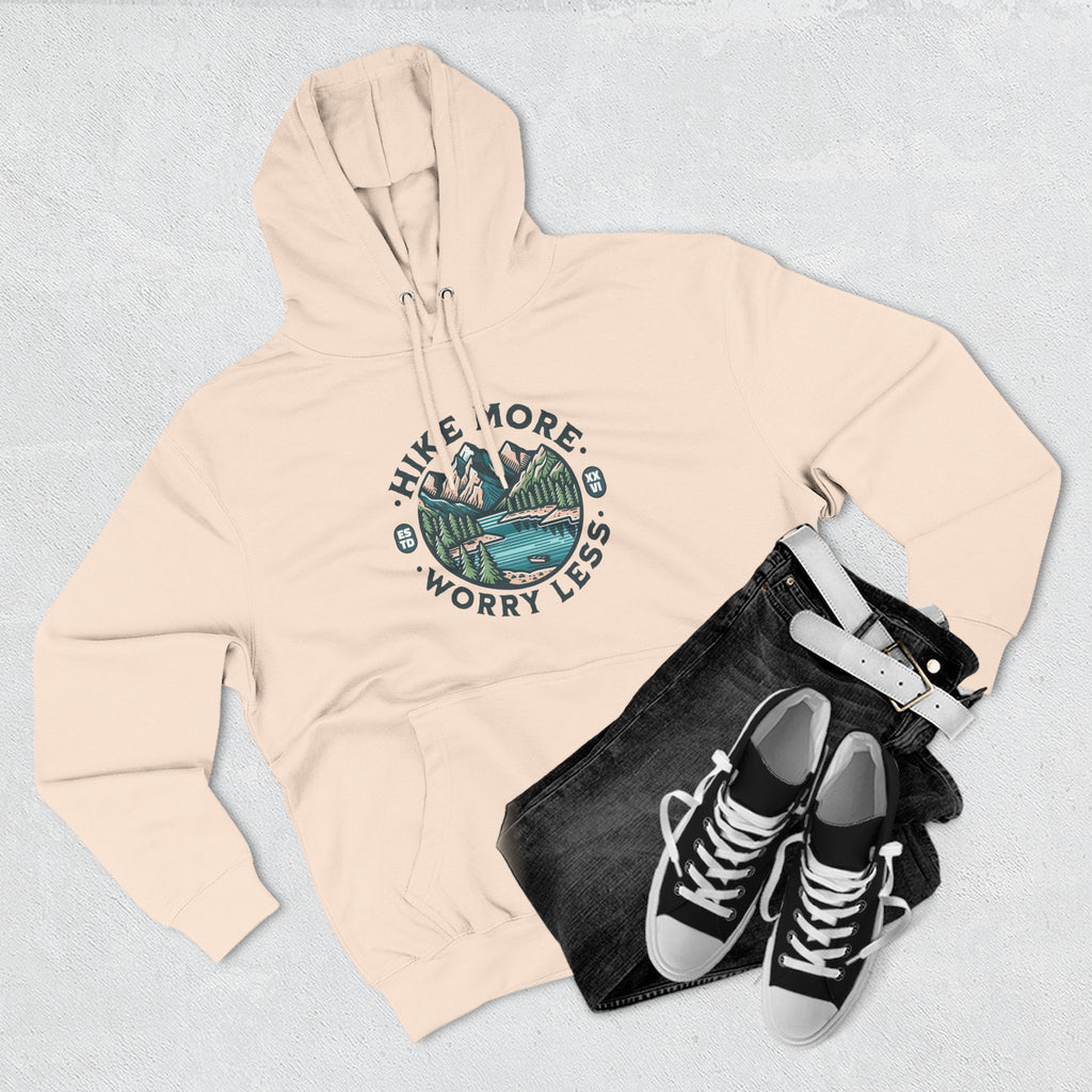 Hike More, Worry Less Fleece Hoodie