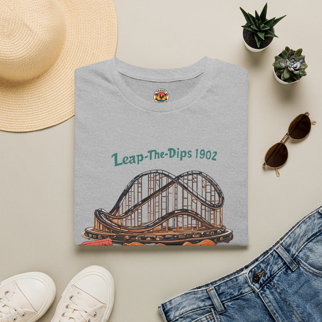 Roller Coaster T-Shirt — "Leap-The-Dips 1902" Altoona PA Vintage Tee