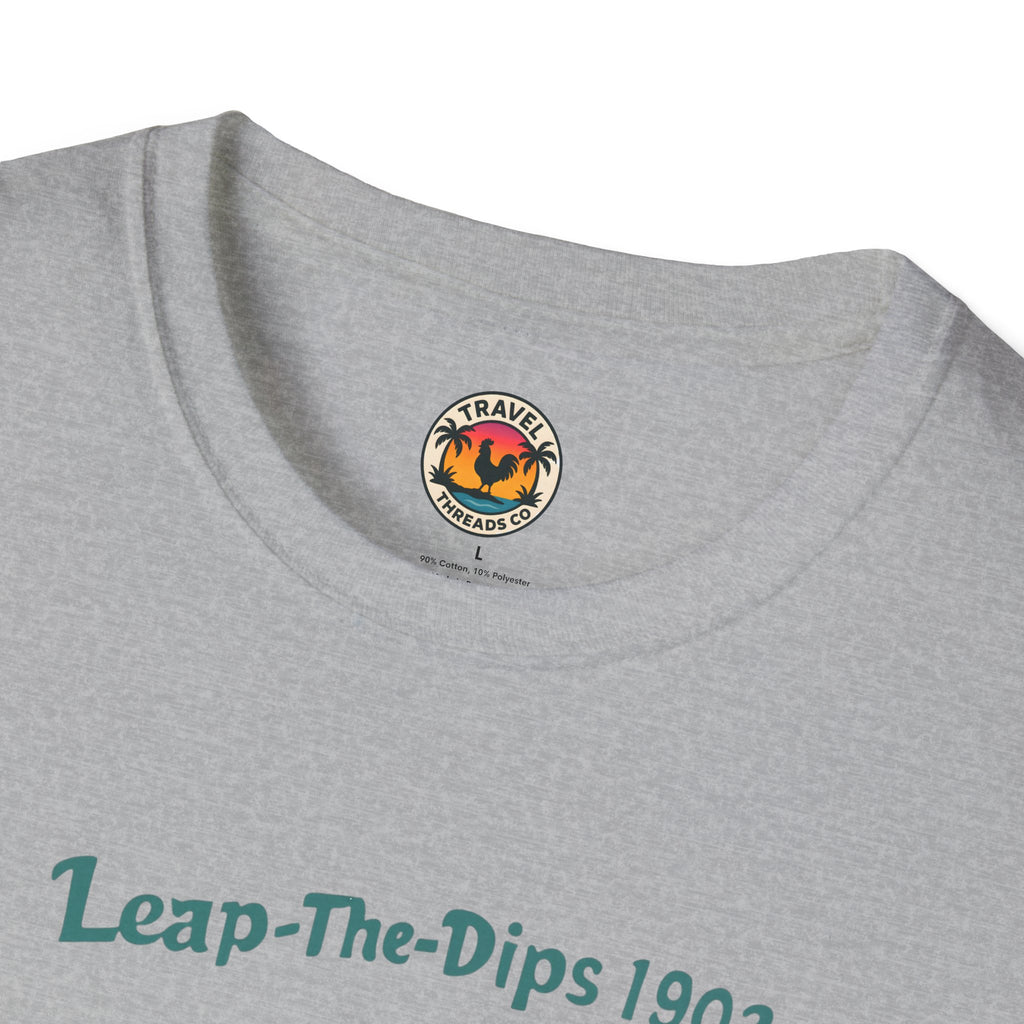 Roller Coaster T-Shirt — "Leap-The-Dips 1902" Altoona PA Vintage Tee