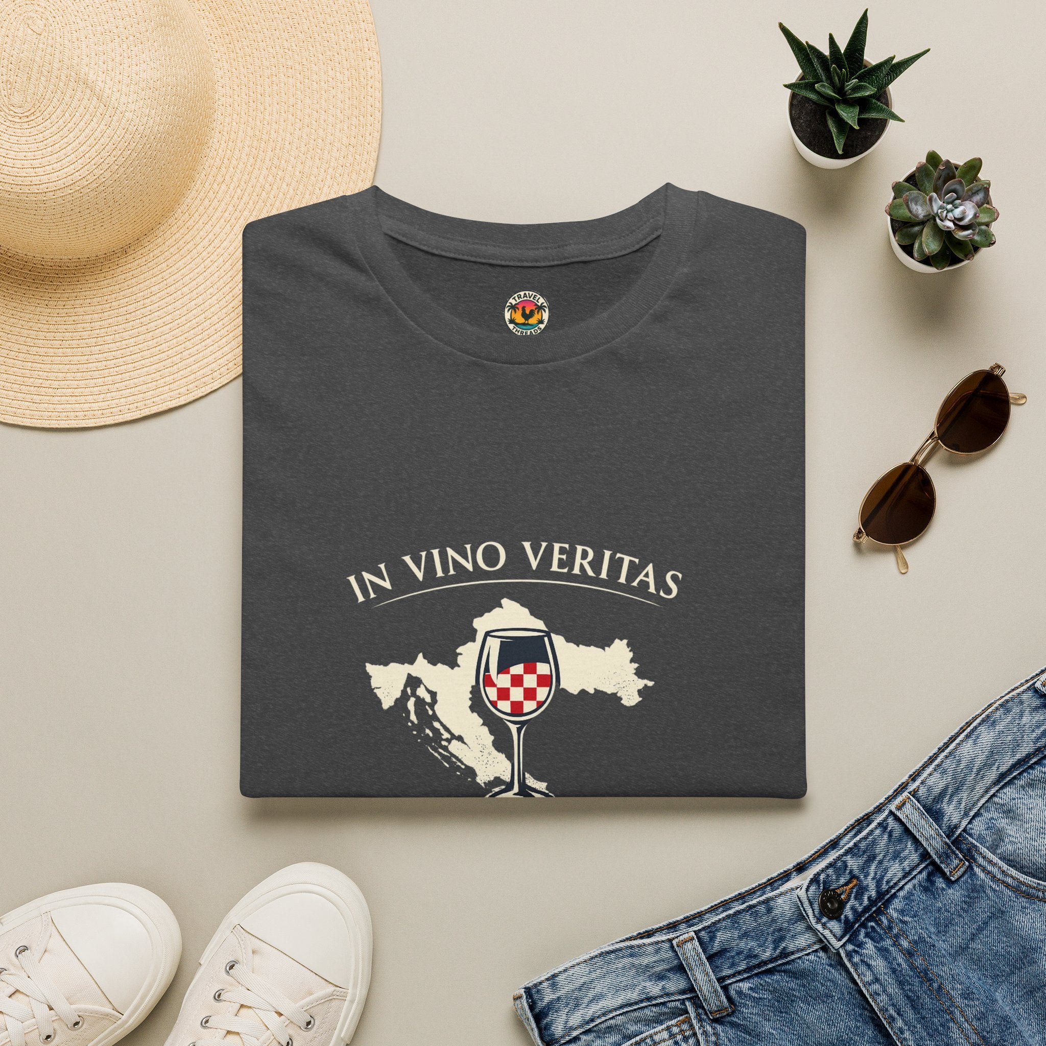 Croatian Wine Glass T-Shirt