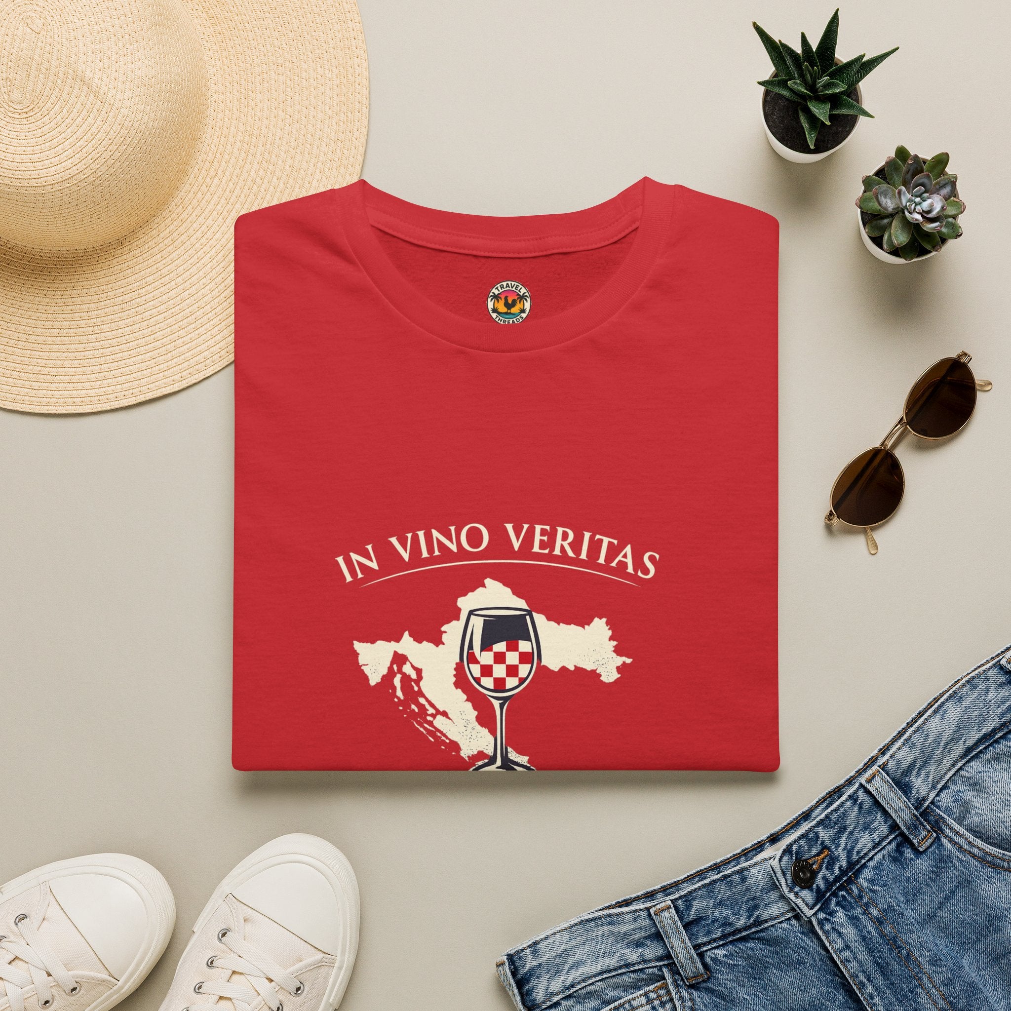 Croatian Wine Glass T-Shirt