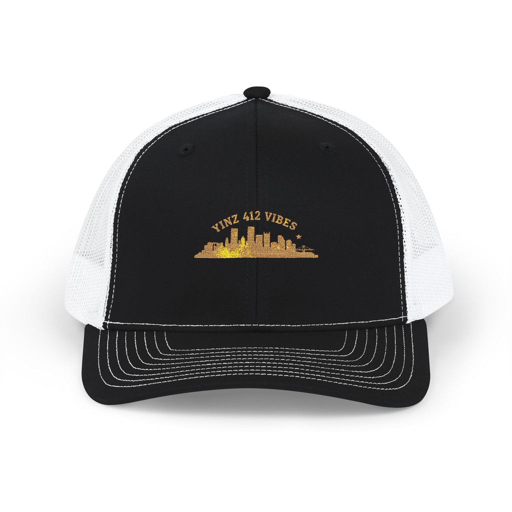City Skyline Snapback Trucker Cap — "Love All Vibes" Embroidered