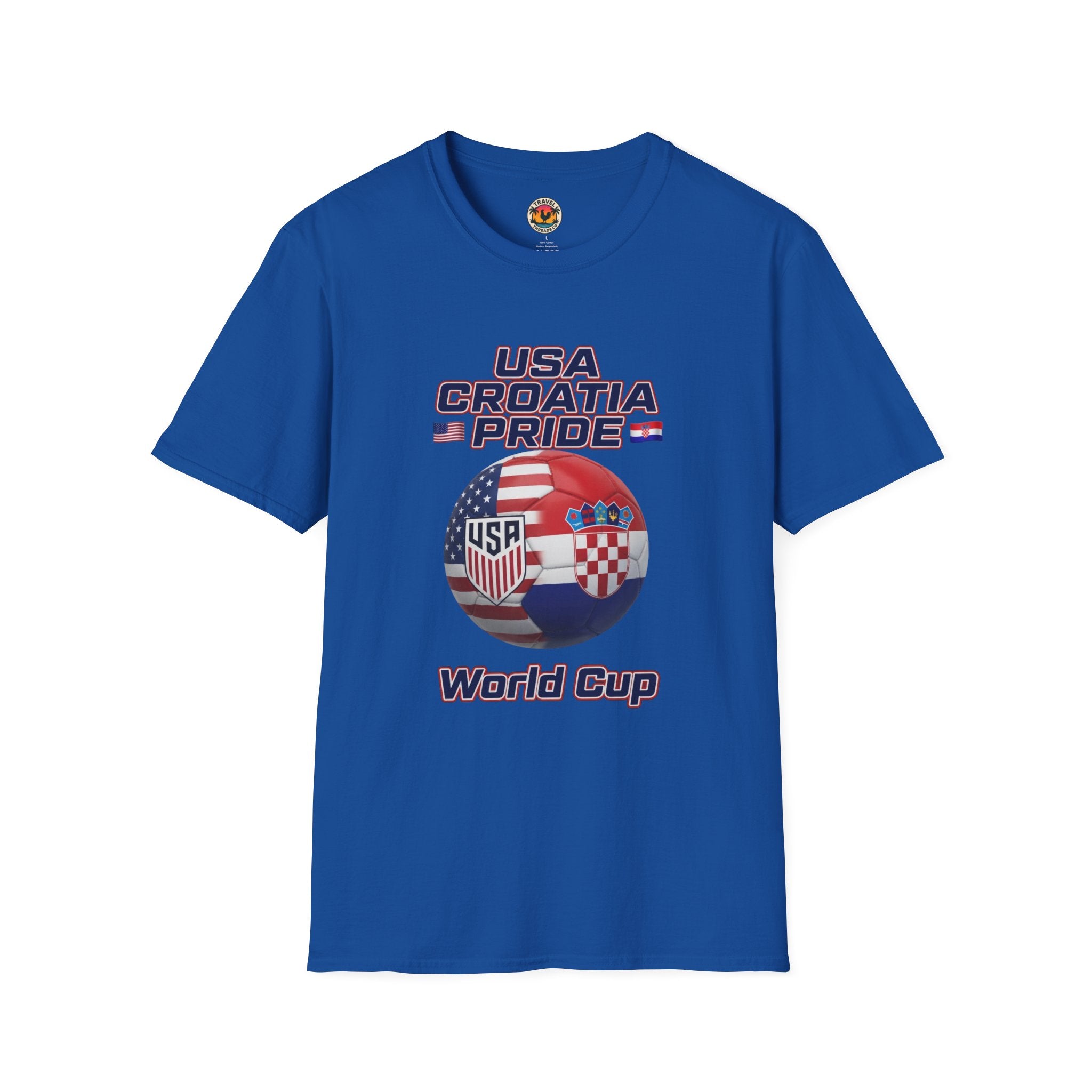 USA Croatia Dual Heritage Soccer T-Shirt