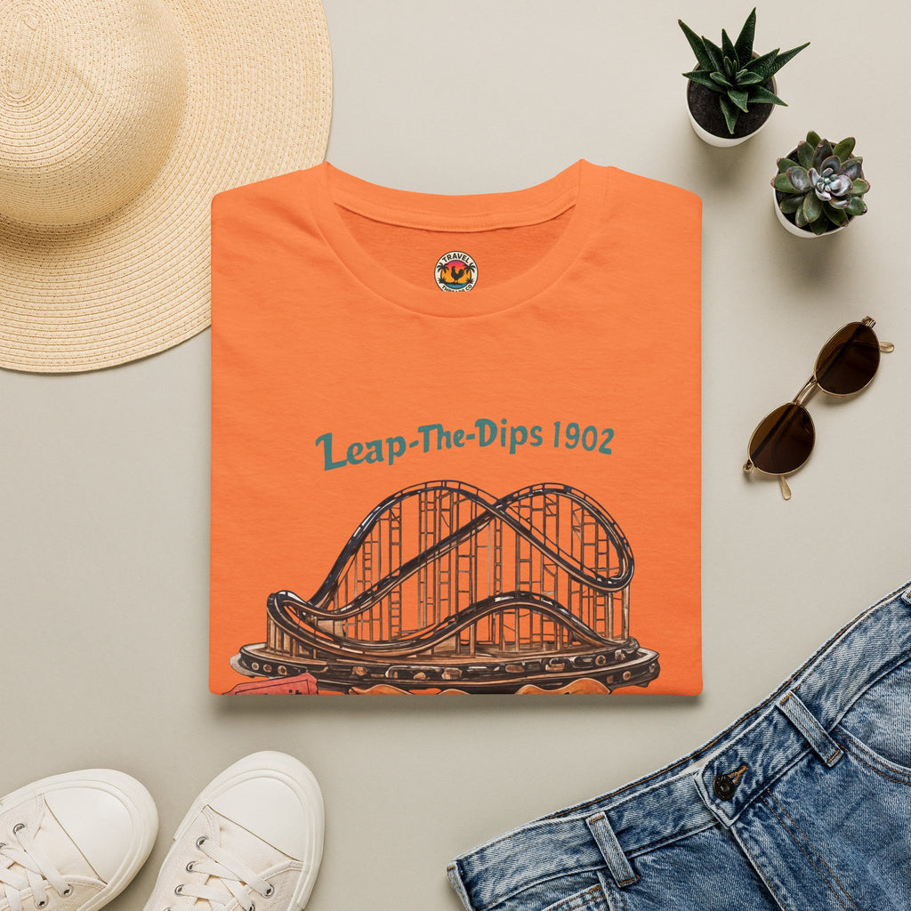 Roller Coaster T-Shirt — "Leap-The-Dips 1902" Altoona PA Vintage Tee