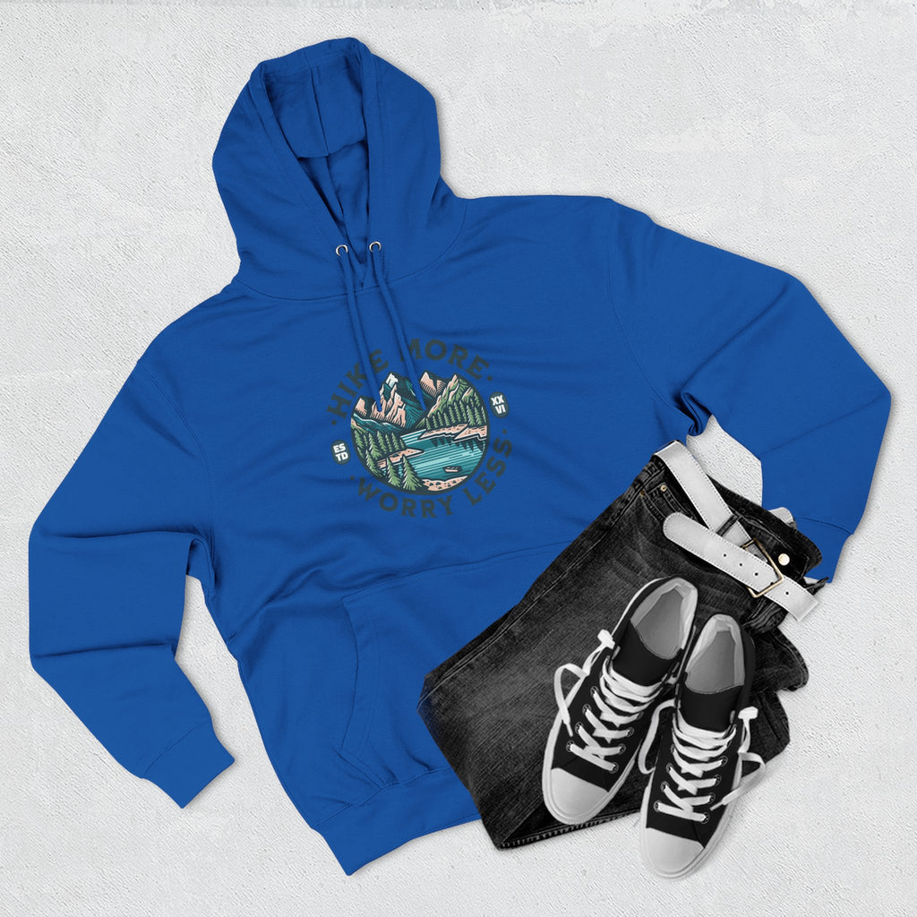 Hike More, Worry Less Fleece Hoodie