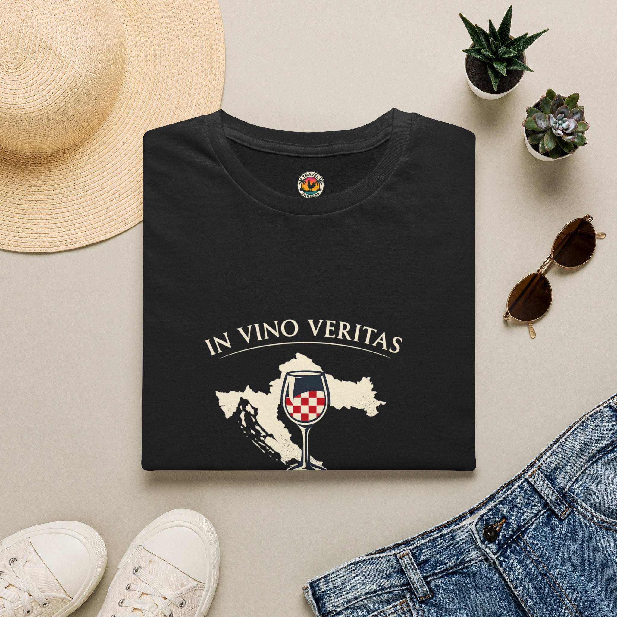 Croatian Wine Glass T-Shirt