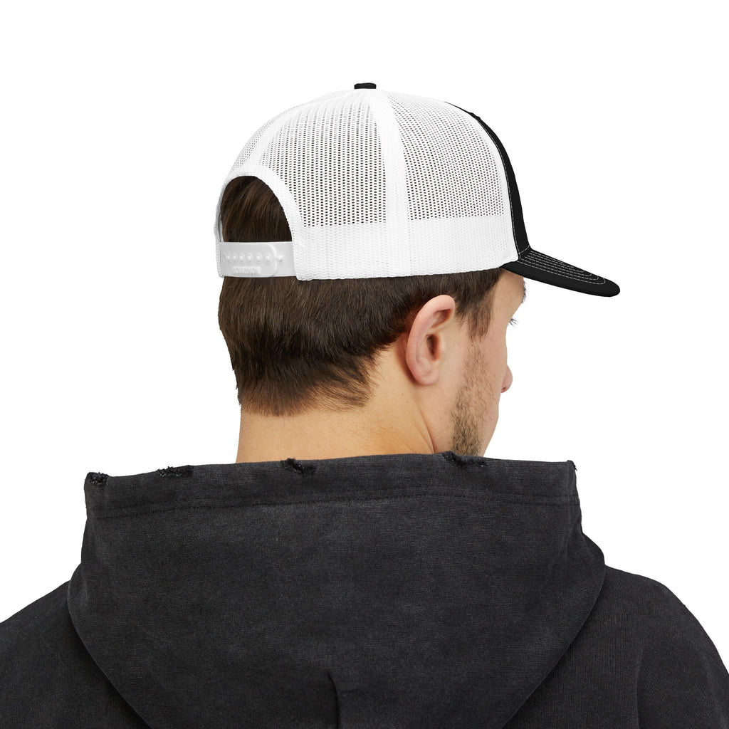 City Skyline Snapback Trucker Cap — "Love All Vibes" Embroidered