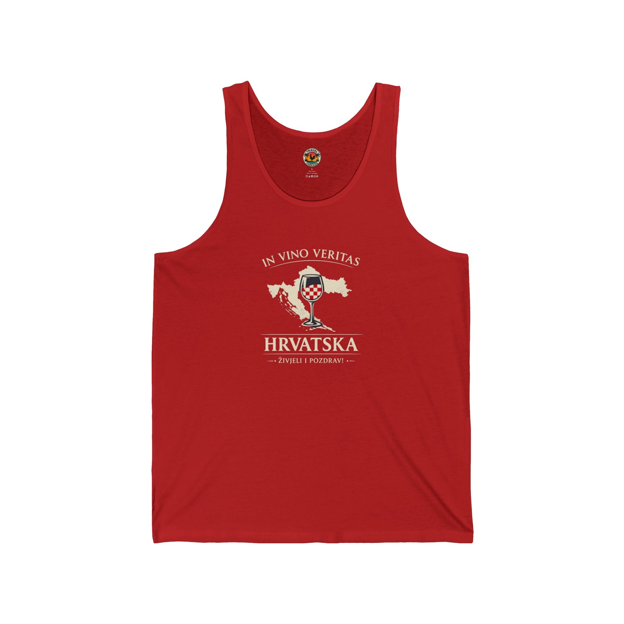 In Vino Veritas Croatia Map Tank Top