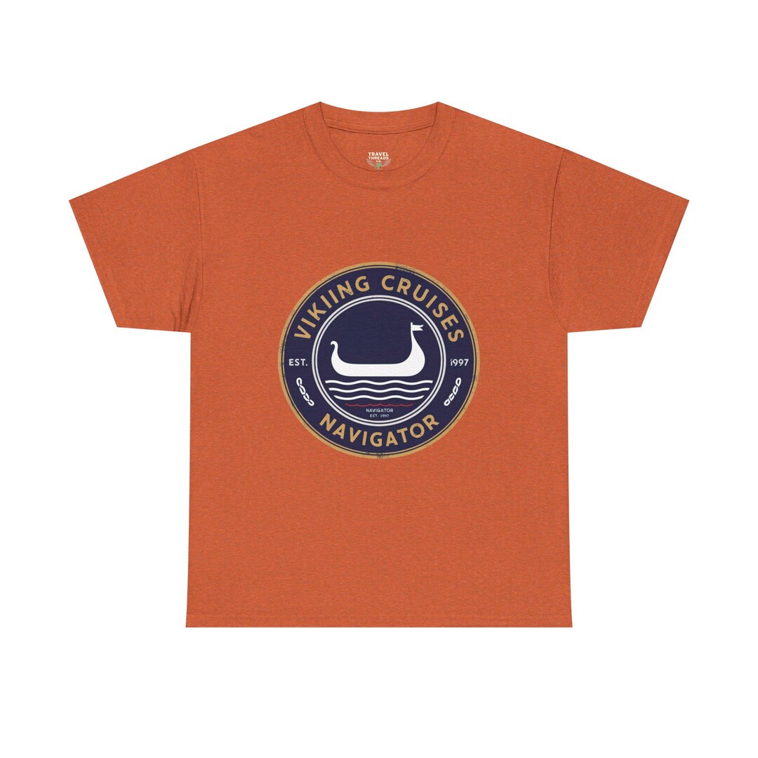 Viking Navigator Crest T-Shirt Norse longship design