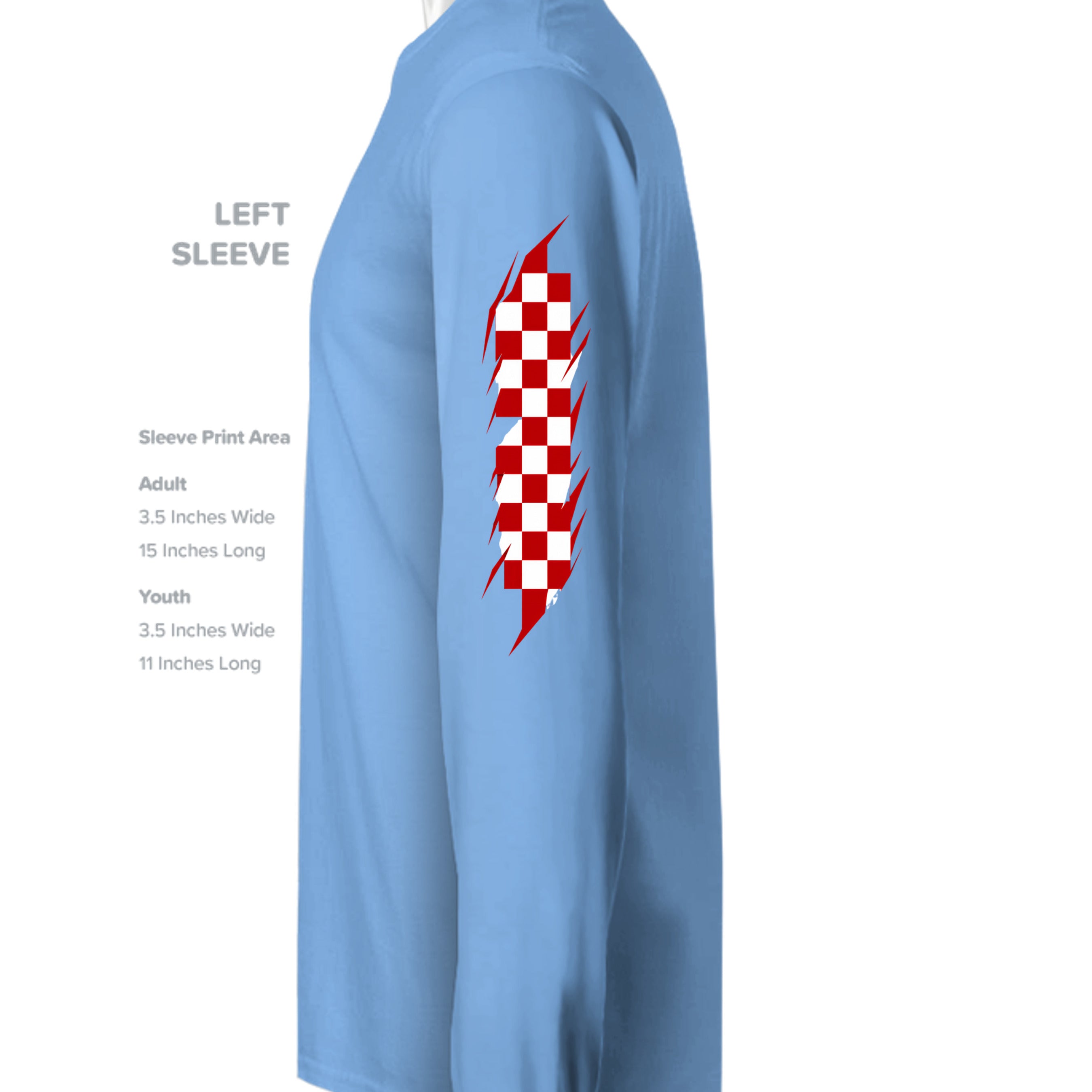 CAROLINA BLUE - G180 - SLEEVE_LEFT