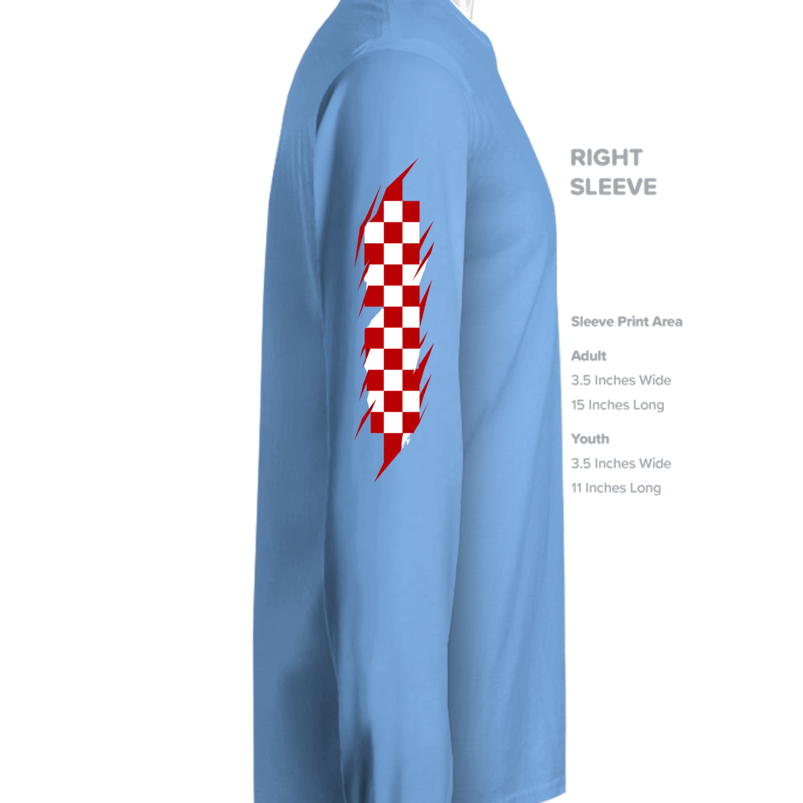 CAROLINA BLUE - G180 - SLEEVE_RIGHT