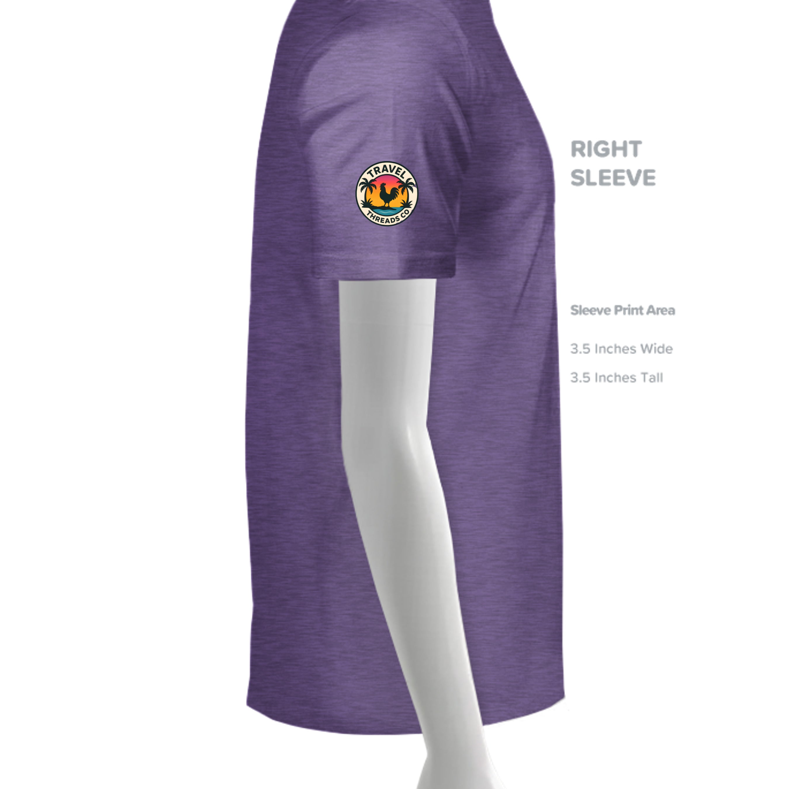 HEATHER PURPLE - G640L - SLEEVE_RIGHT